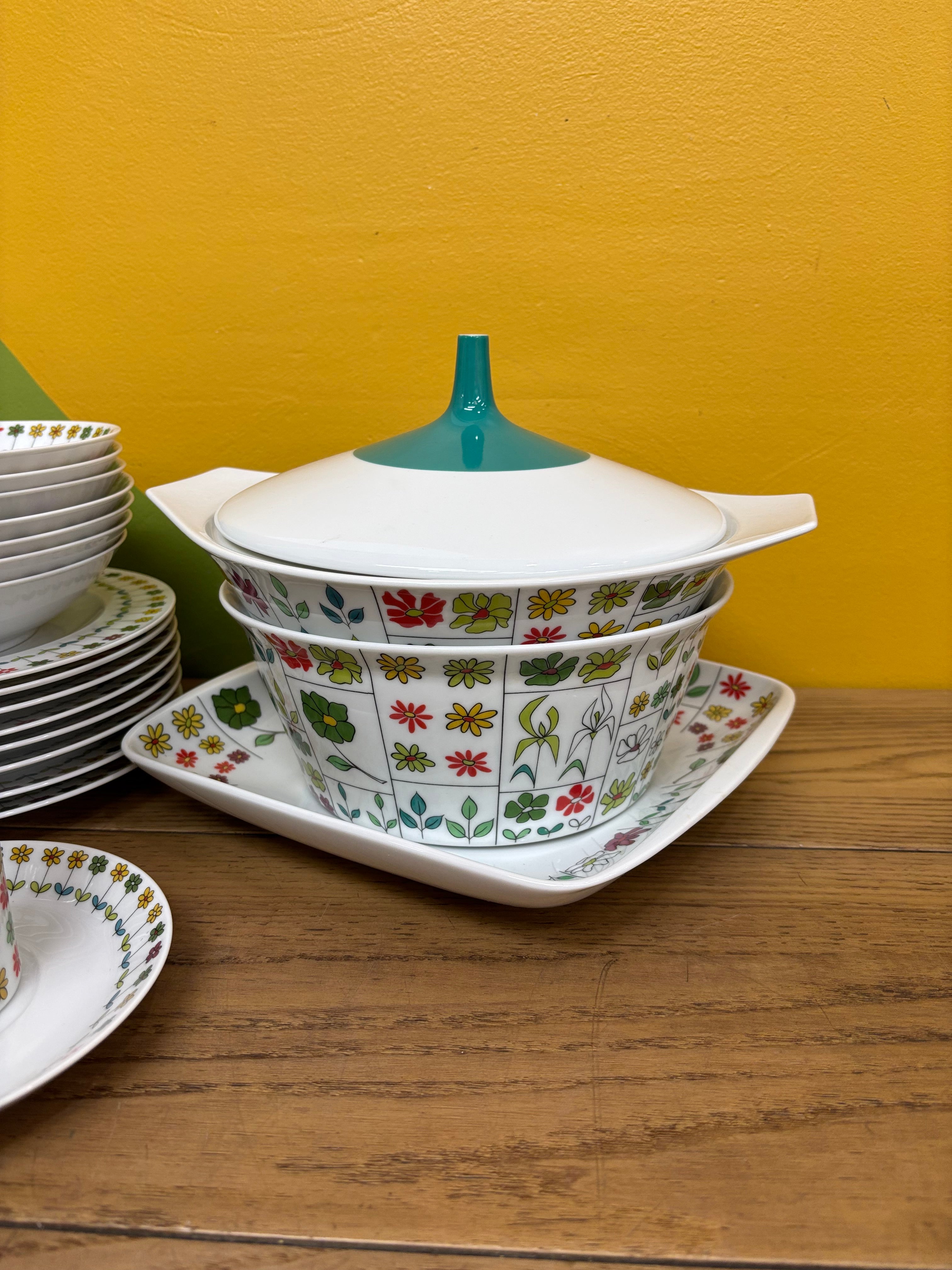 Large Piemonte Floral Set by Rosenthal