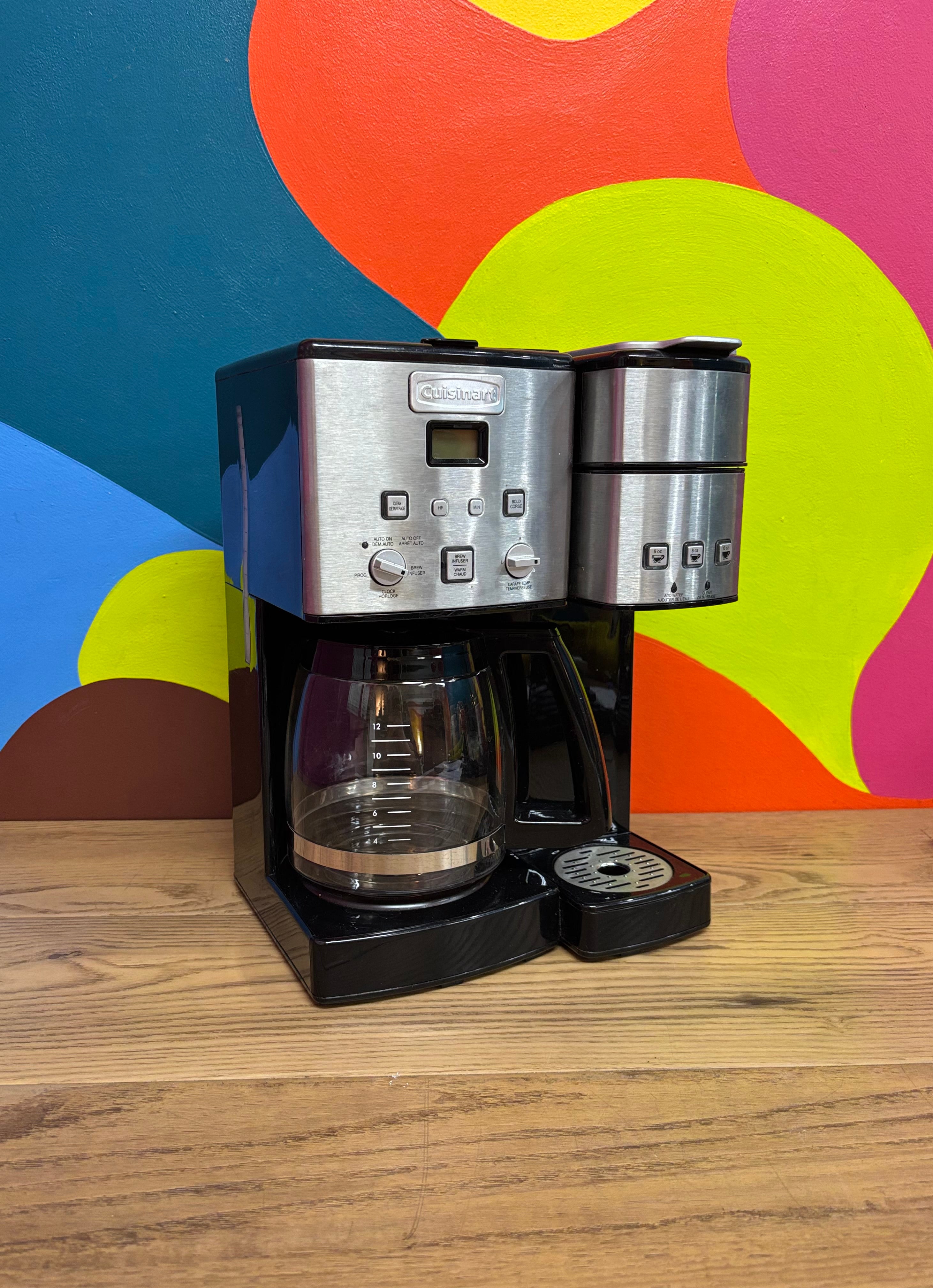 Cuisinart 12 Cup Coffee Maker and Single Serve Brewer