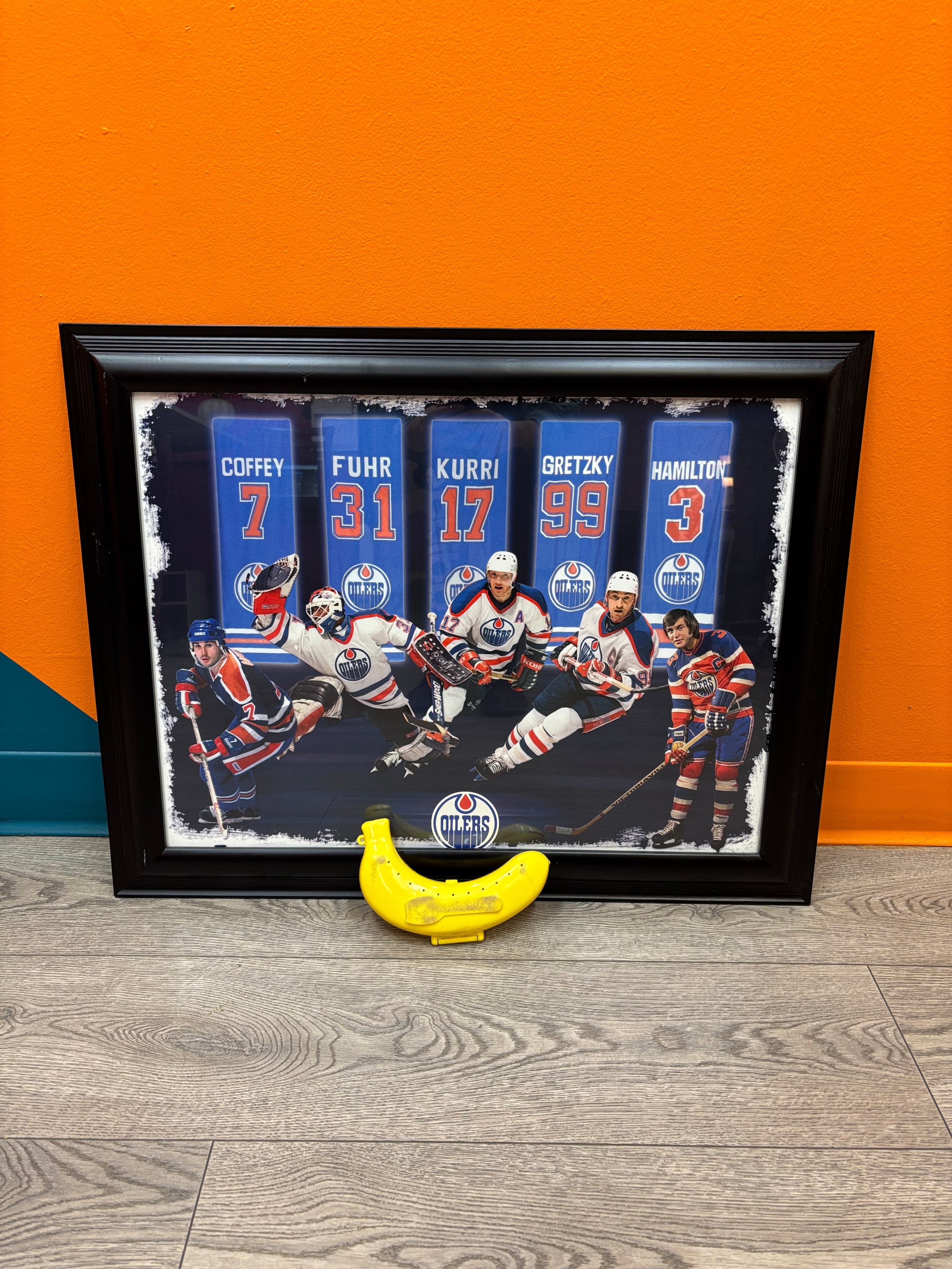 Framed Oilers Poster