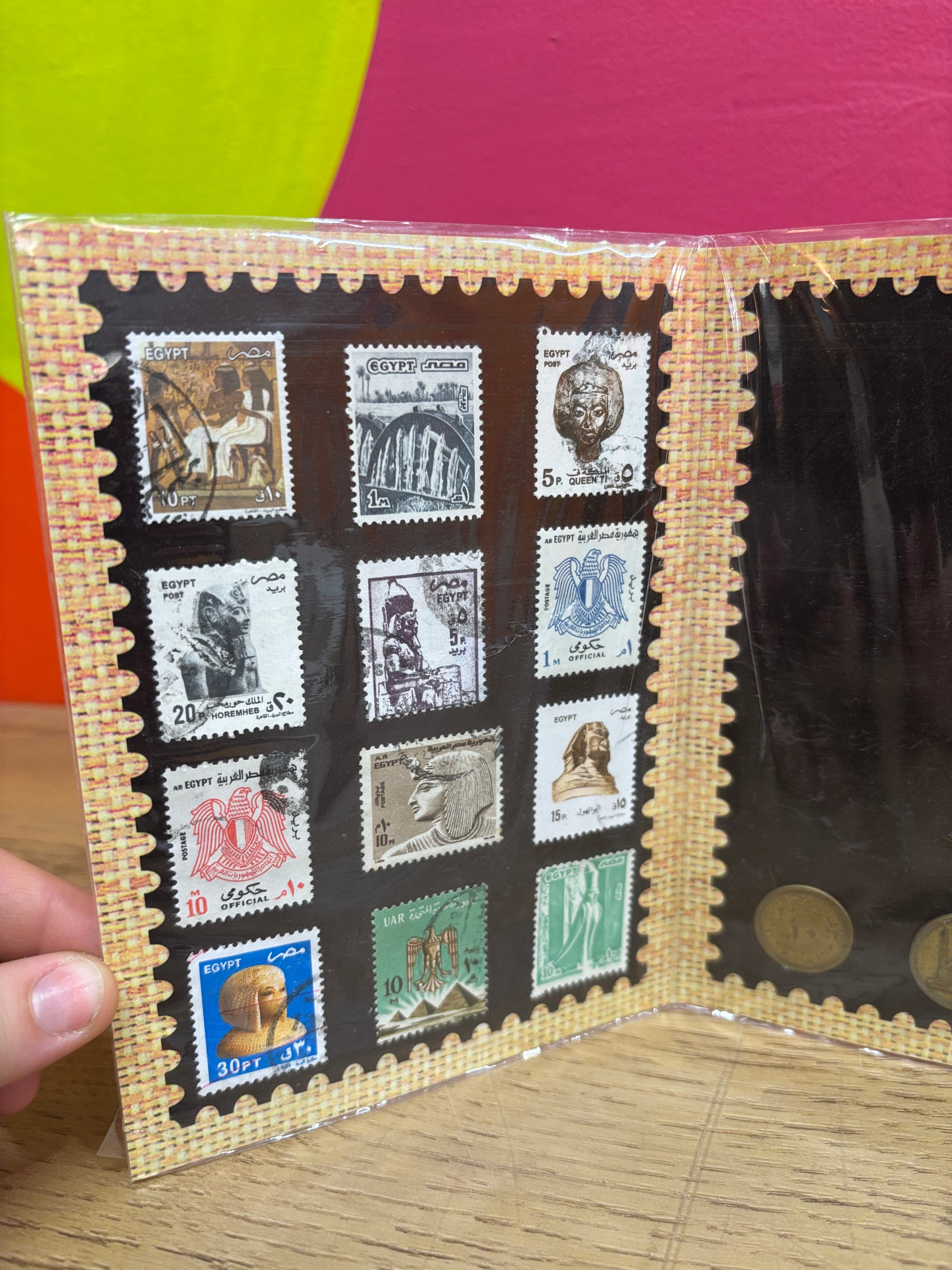 Egyptian Coin and Stamp Collection