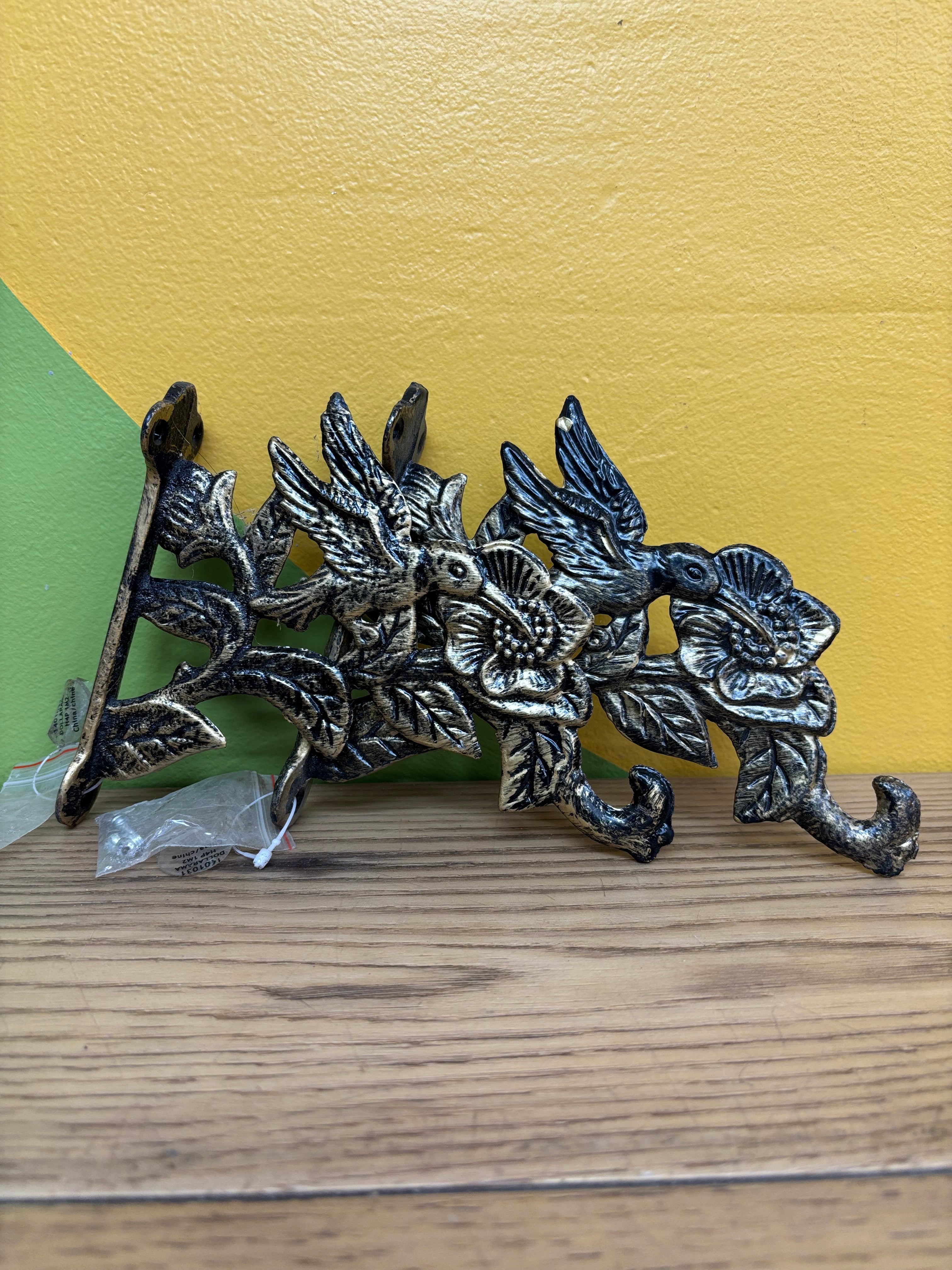 (2) Wall Hanging Hummingbird Hooks