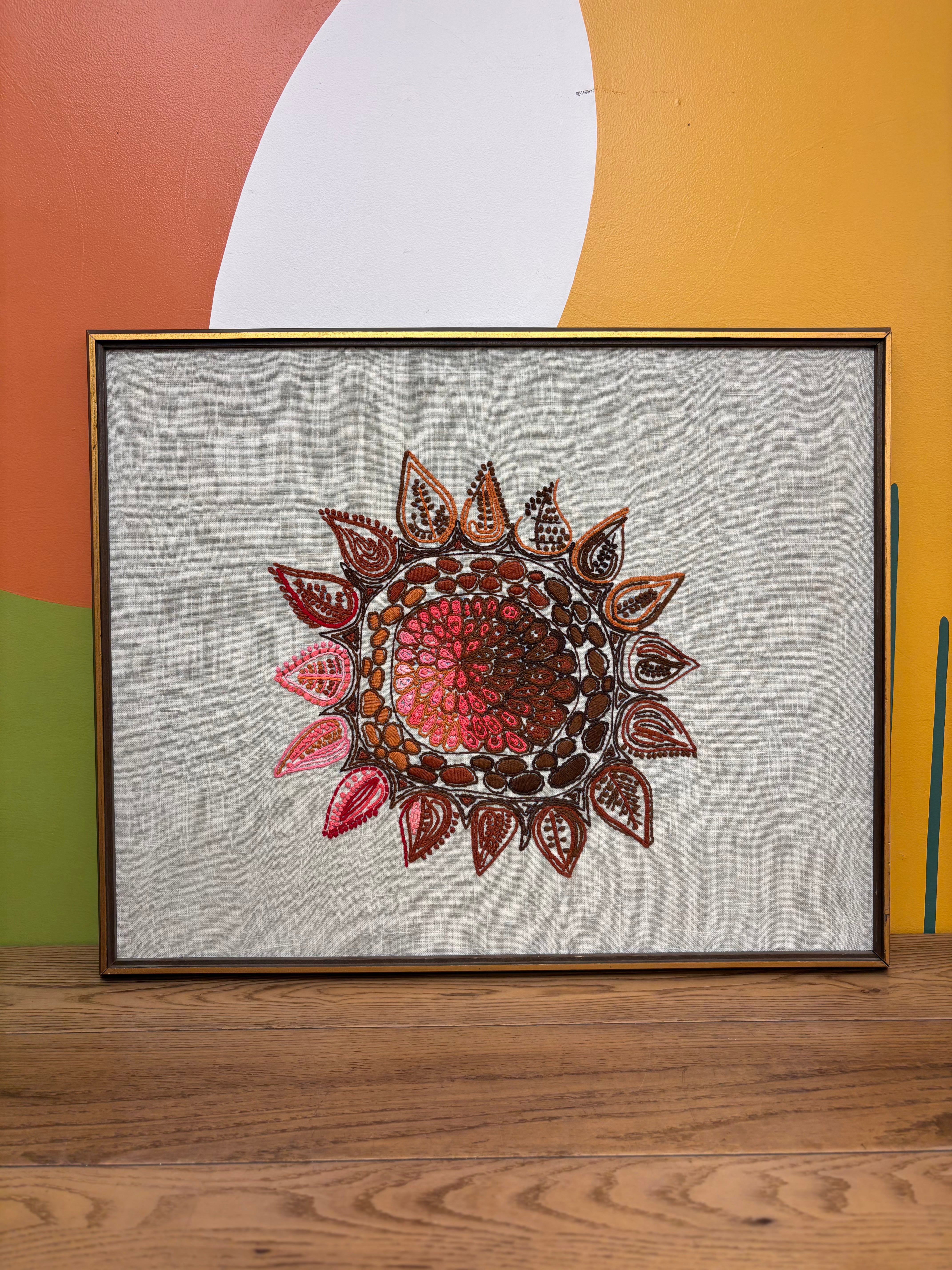 Framed Embroidery Artwork