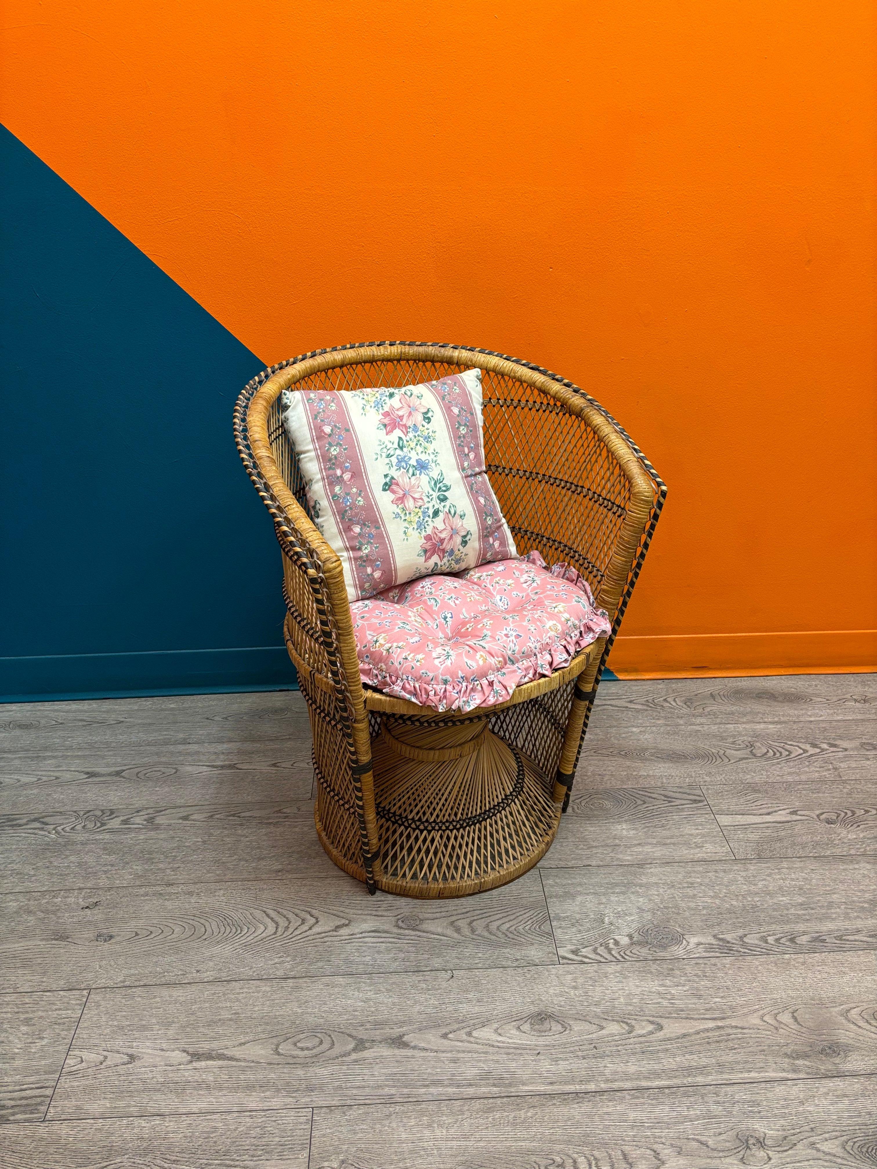 Wicker Chair with Cushion