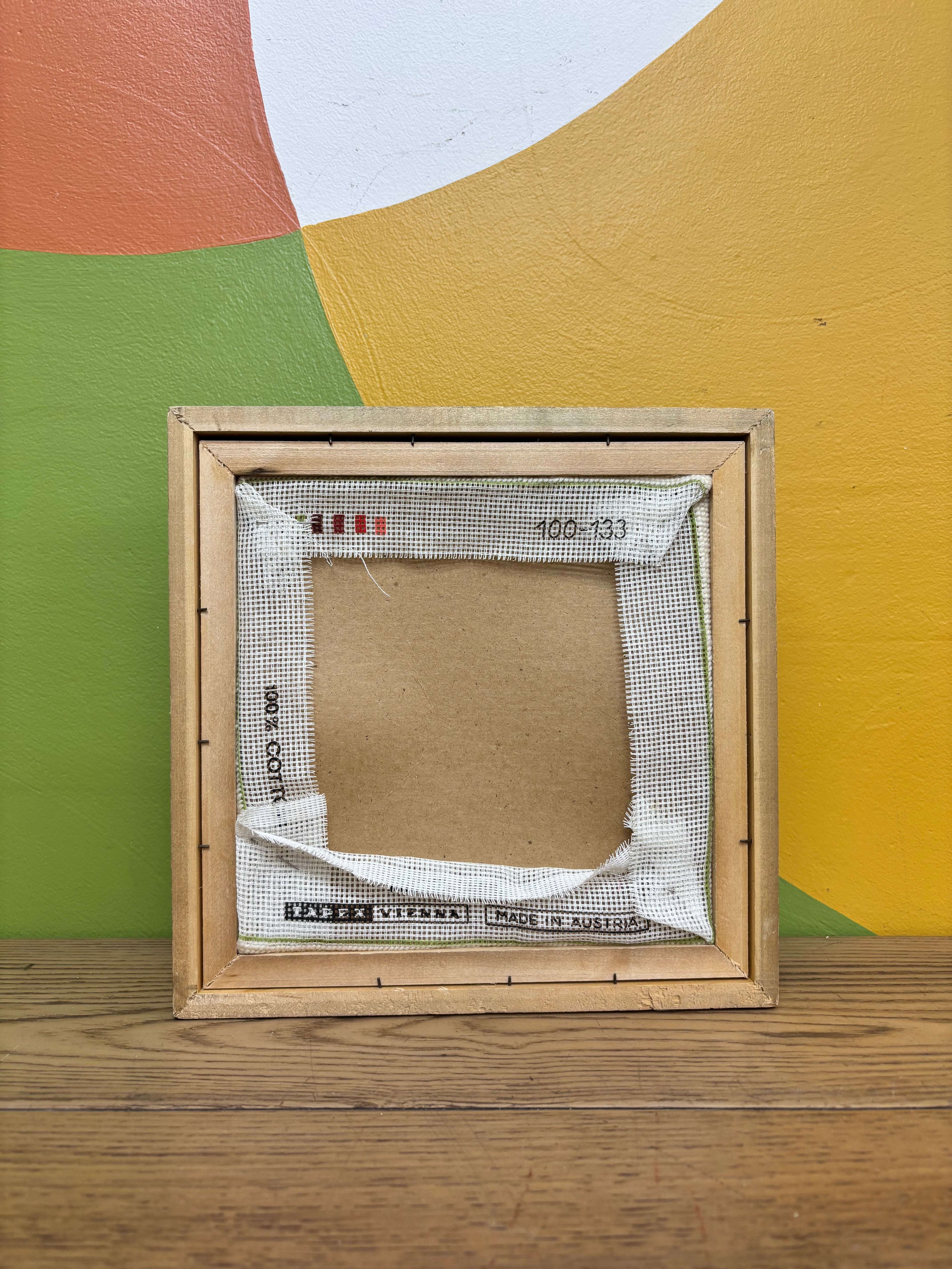 Framed Floral Needlepoint