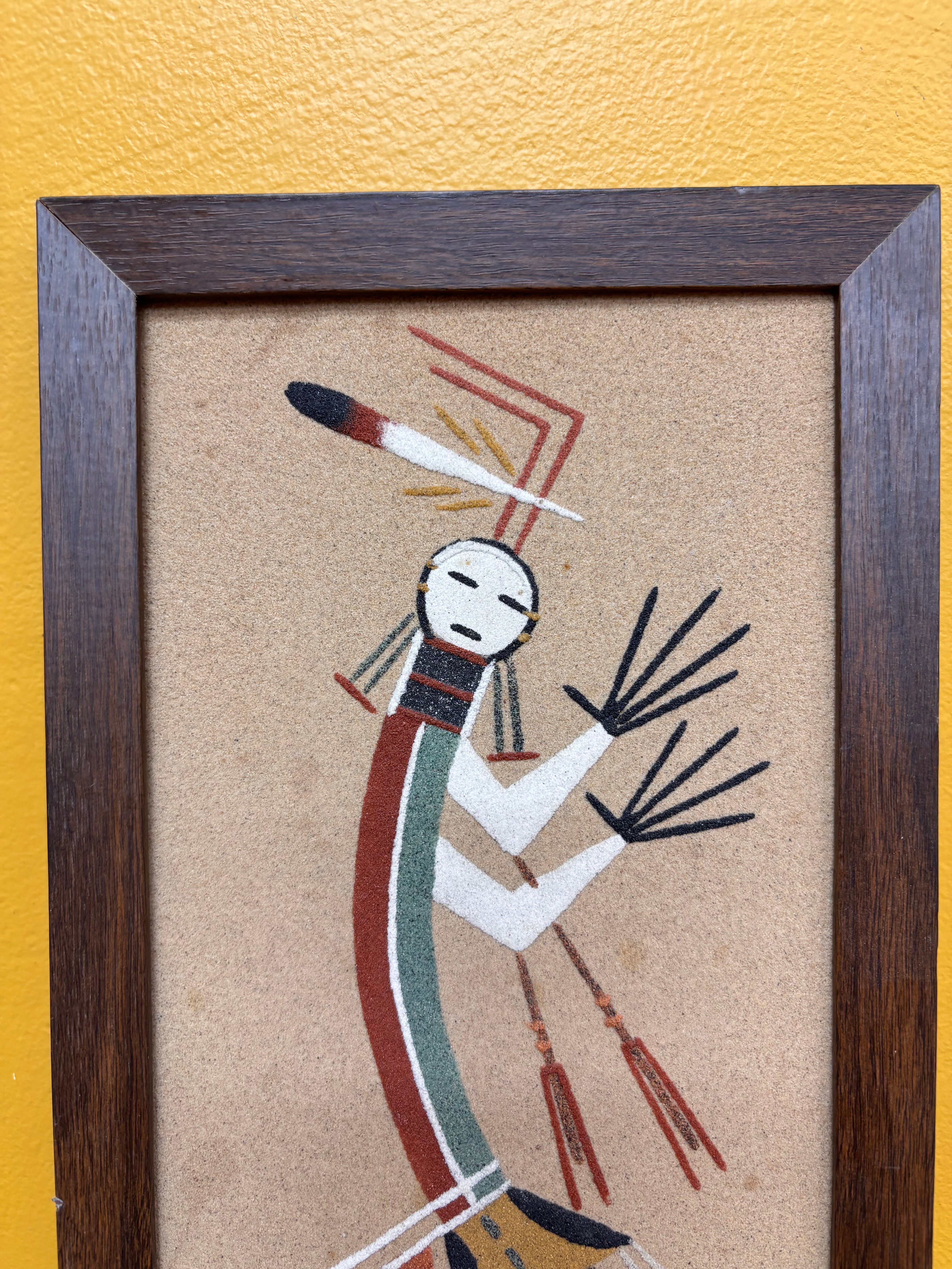 Framed Navajo Sand Painting