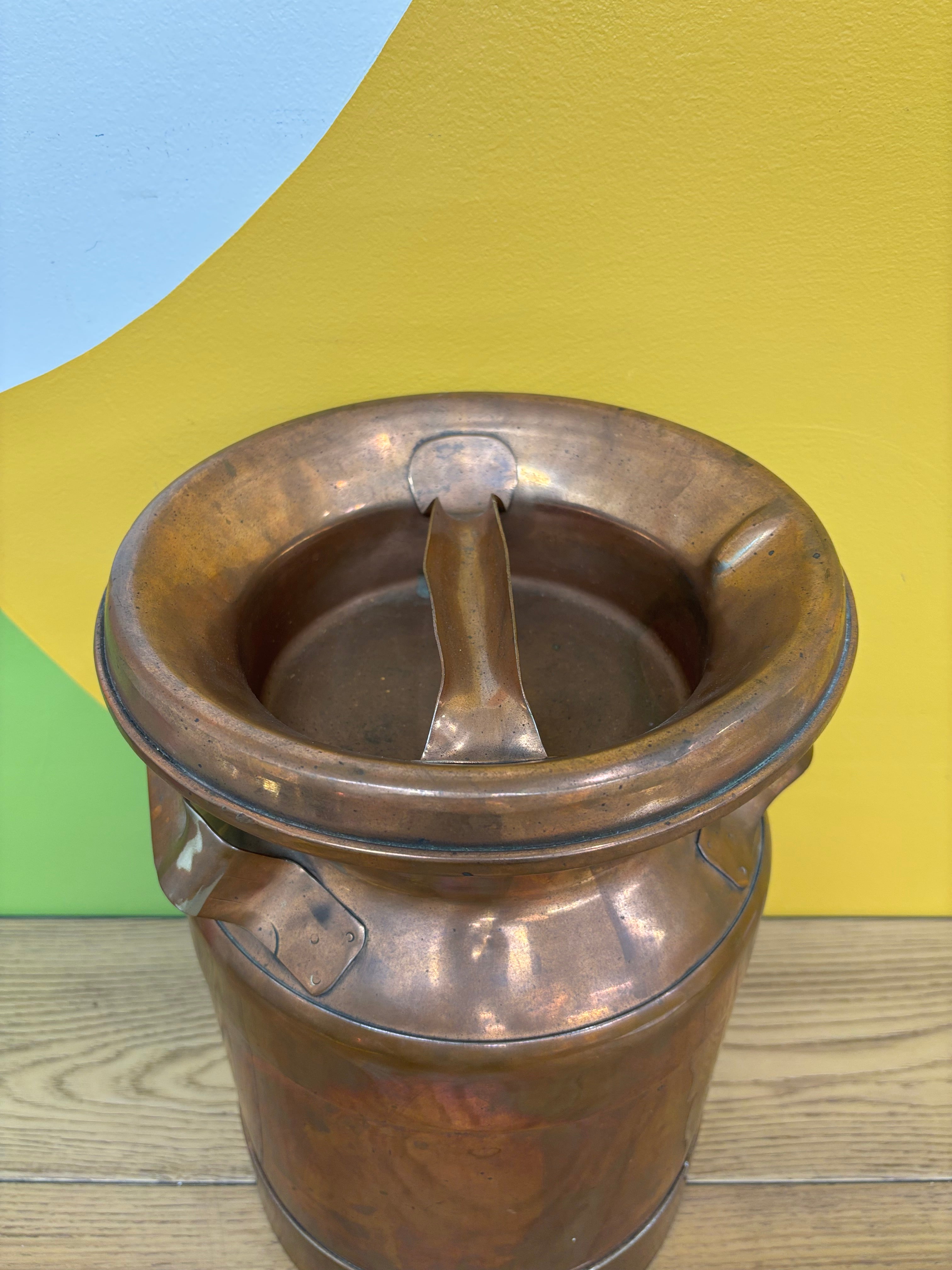 Copper Milk Can