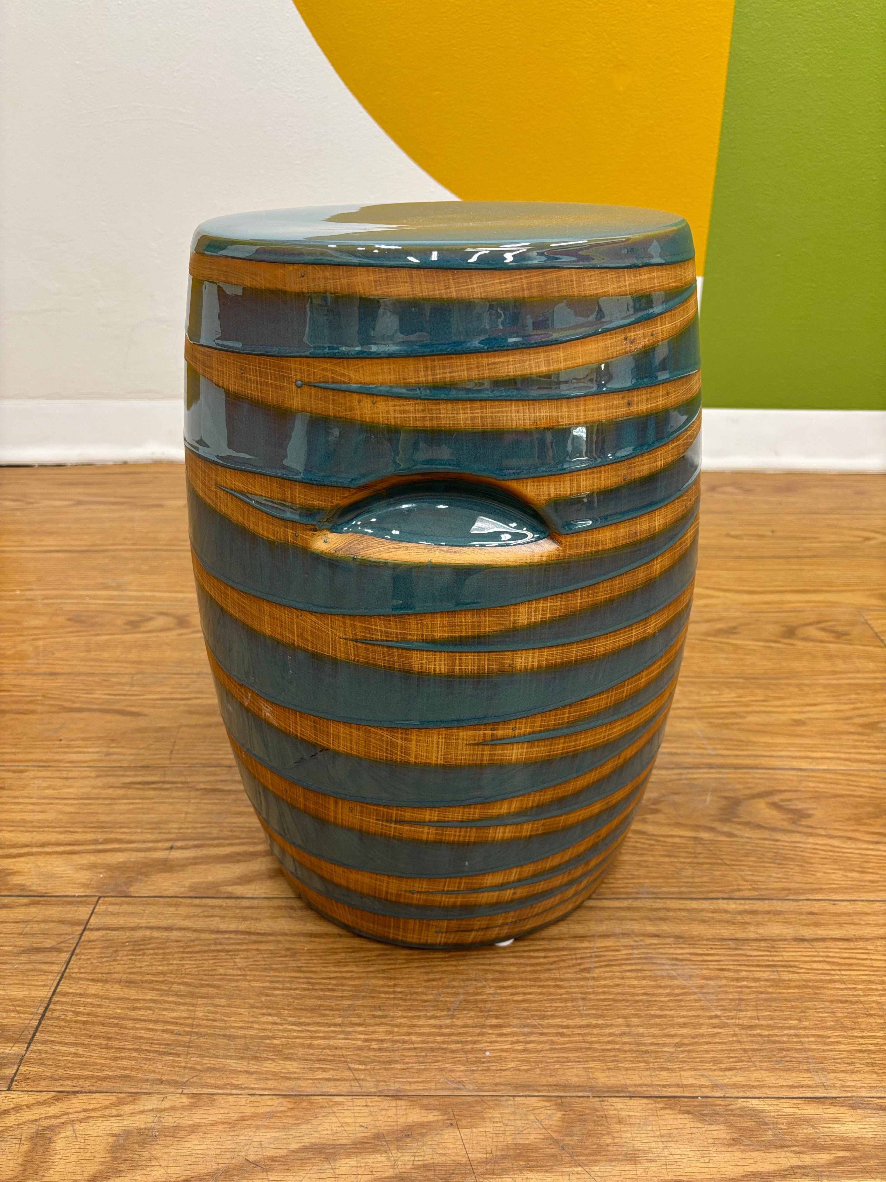 Blue Ceramic Pedestal