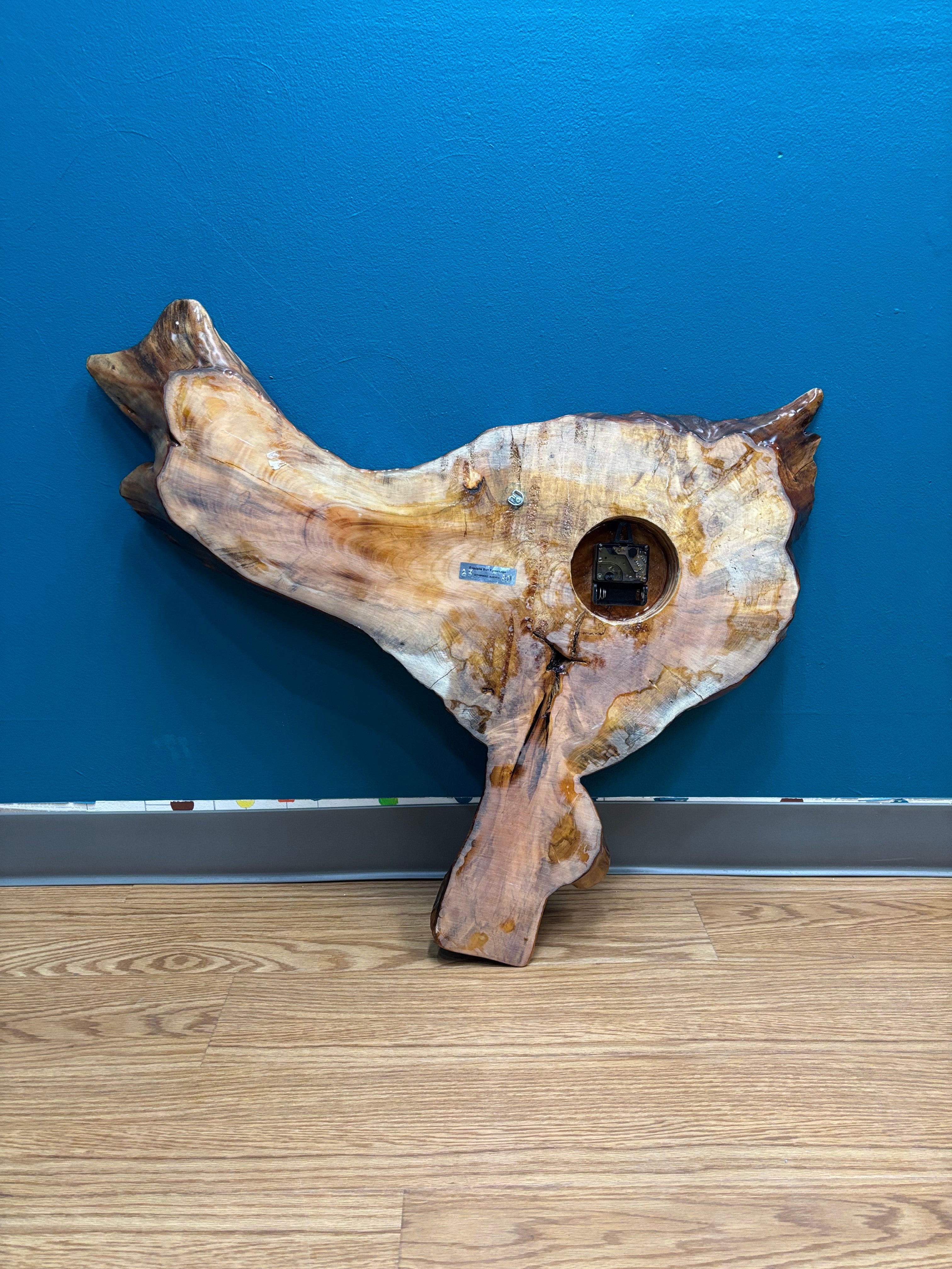 Live Edge Wood Wall Clock