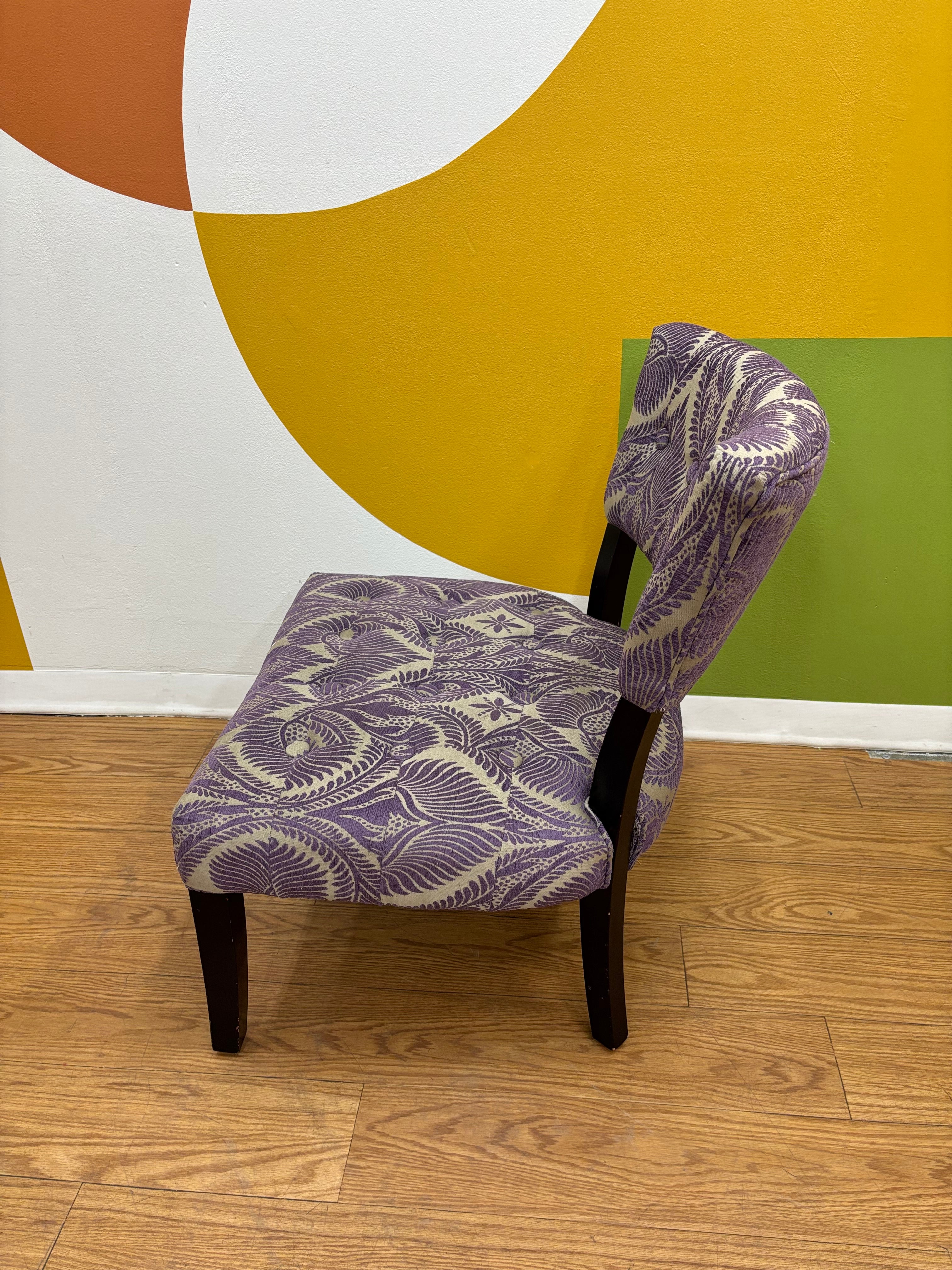 Purple Accent Chair