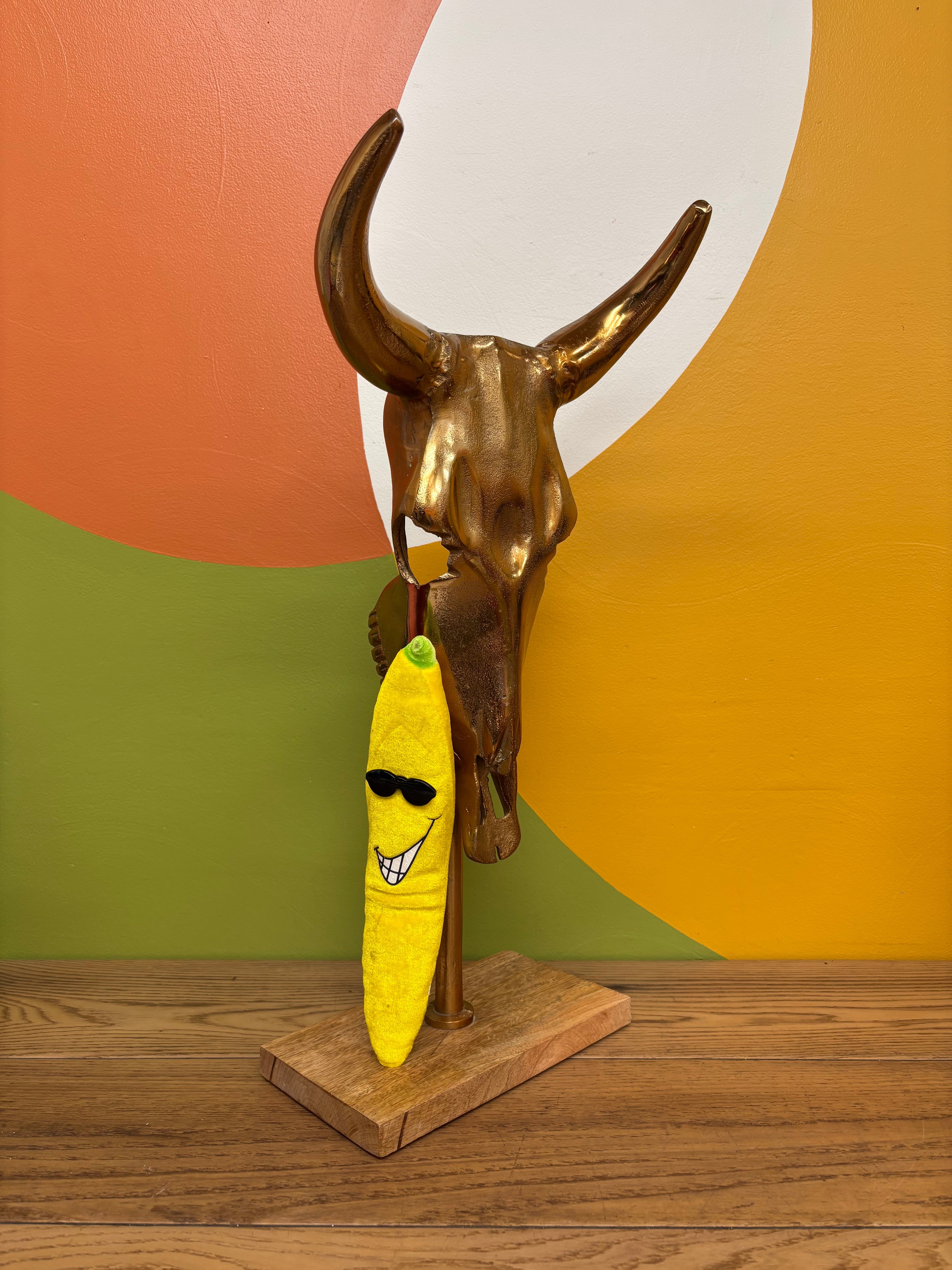 Gold Cow Sculpture