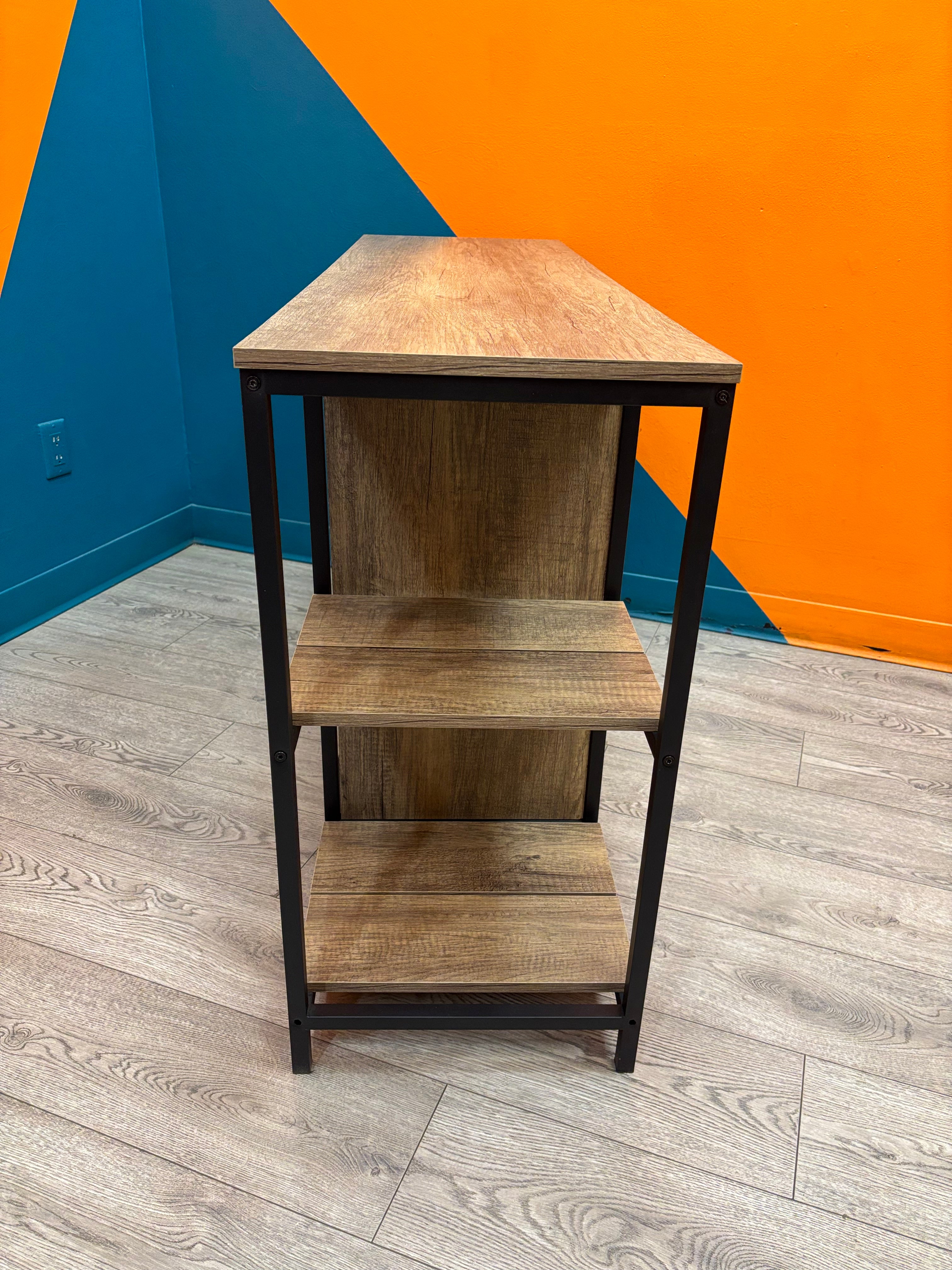 Brown & Black TV Stand