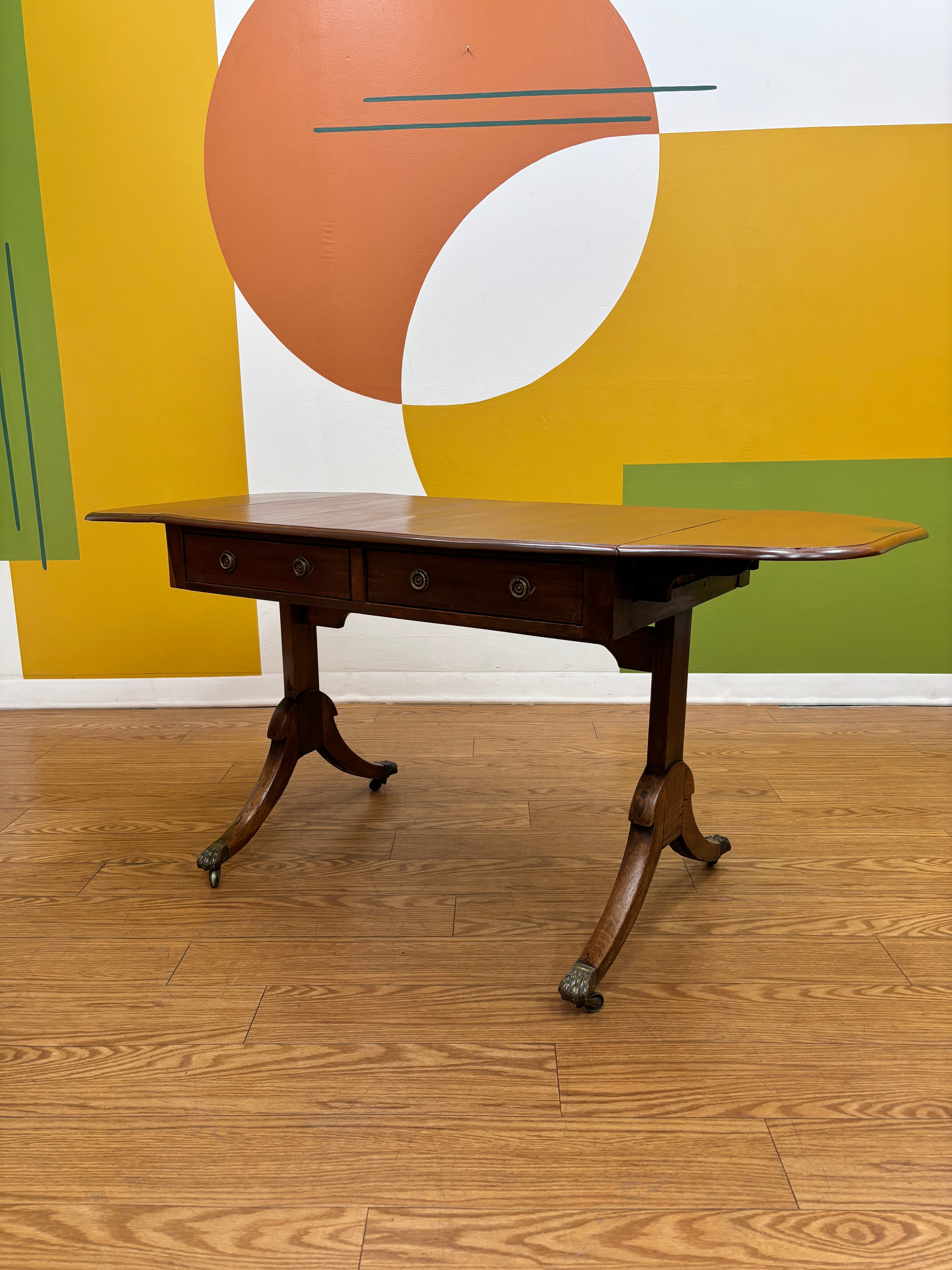 Drop-Leaf Sofa Table