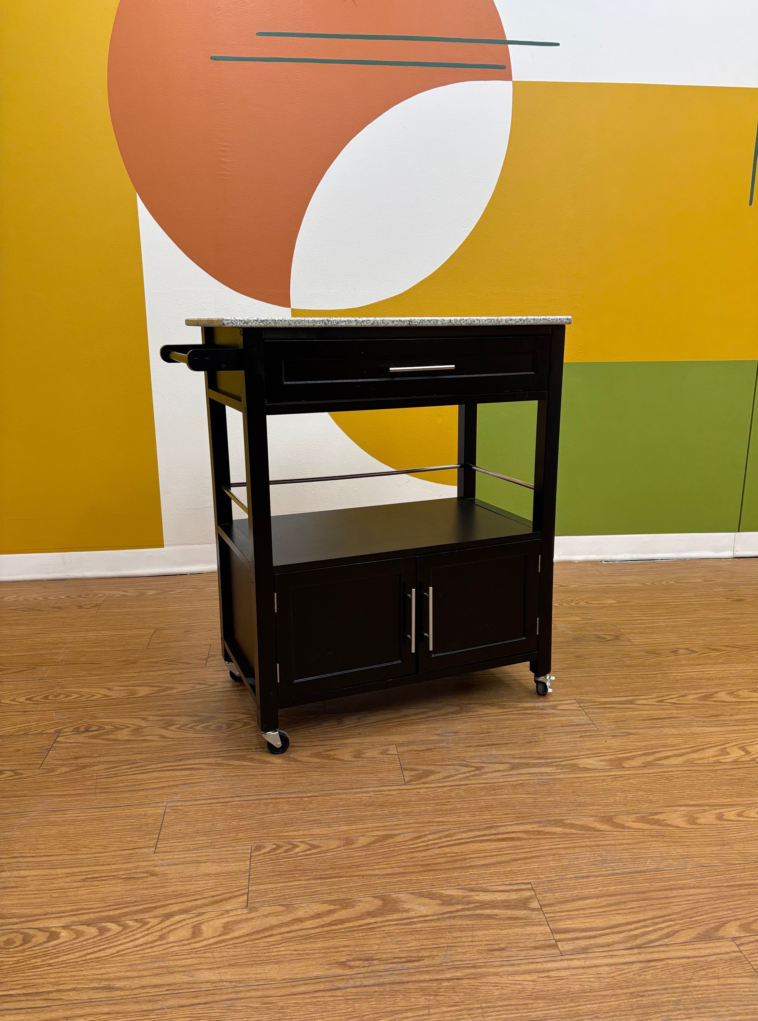 Granite Top Kitchen Cart