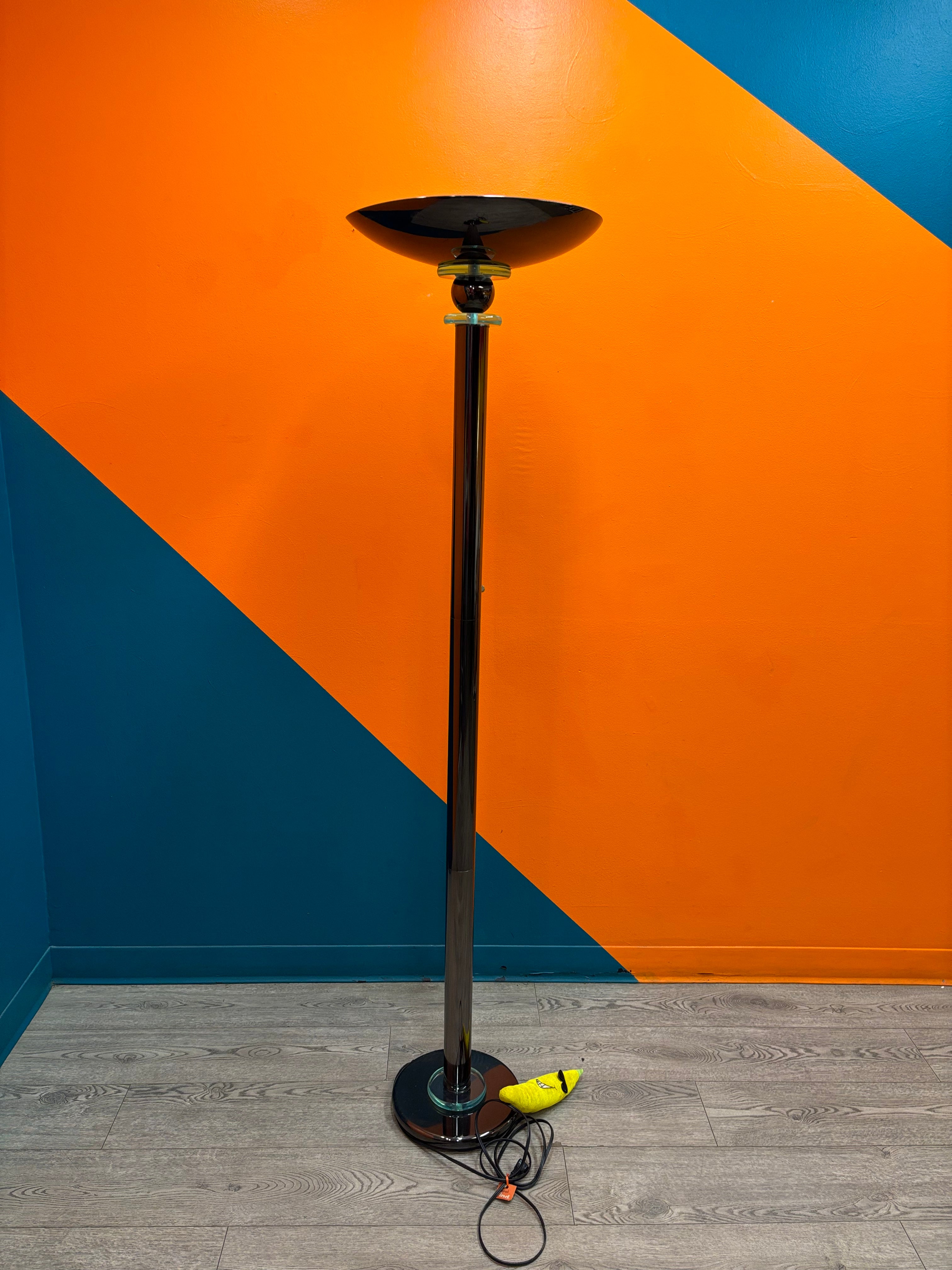 Metal Torchiere Floor Lamp
