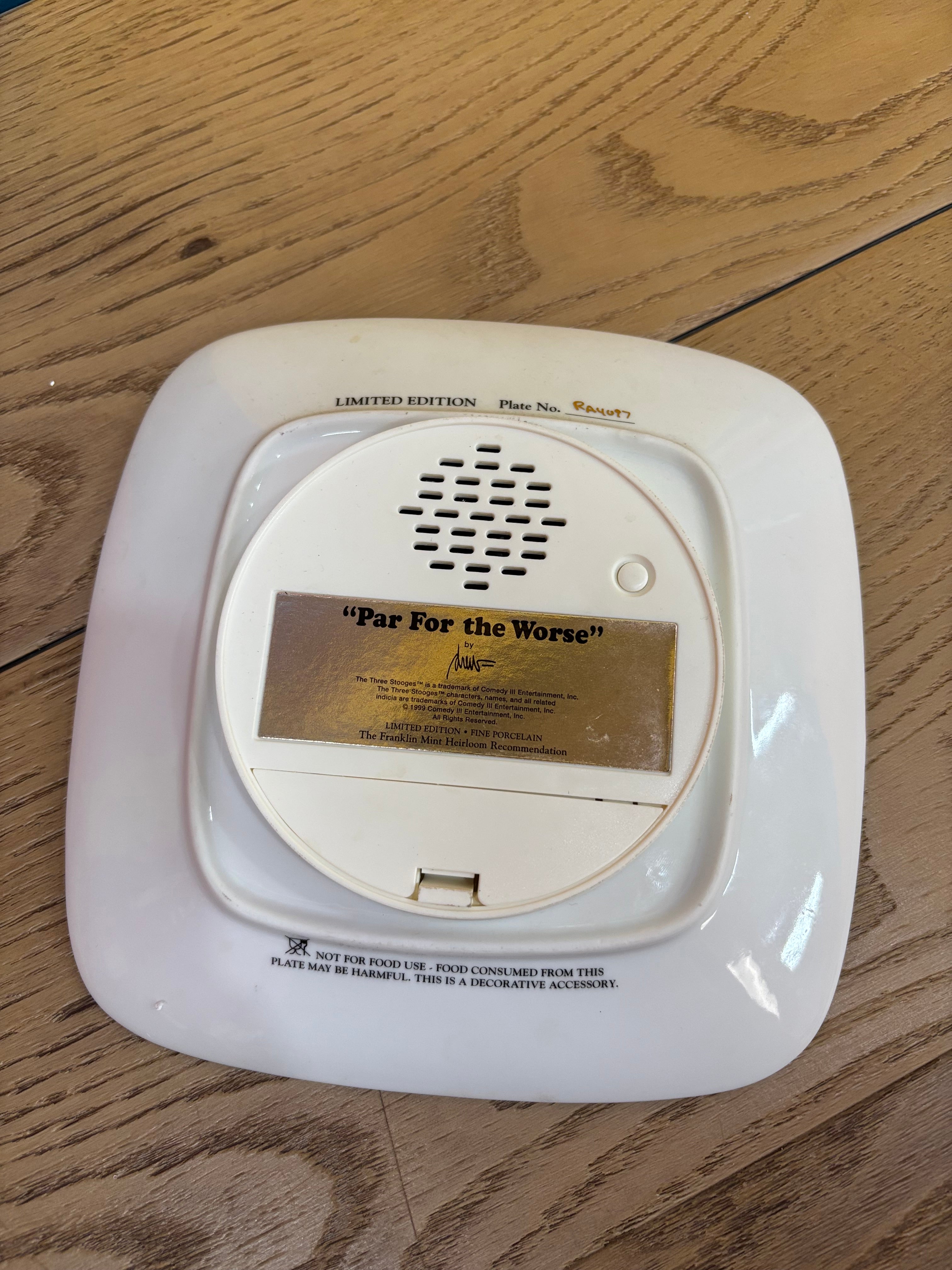 The Three Stooges Musical Plate