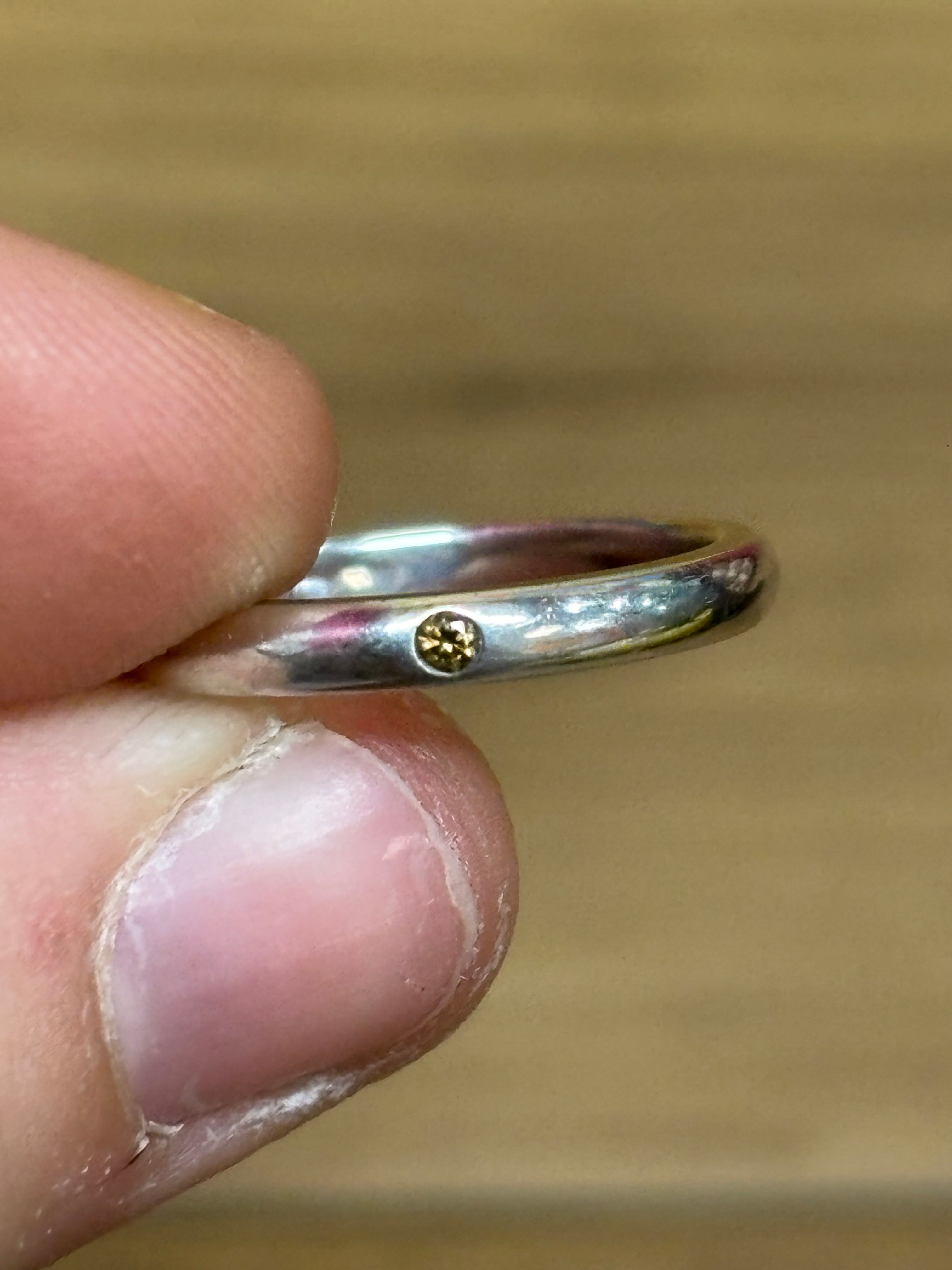 Tiffany & Co. Elsa Peretti Diamond Stack Band Ring (2 available) - Size 6