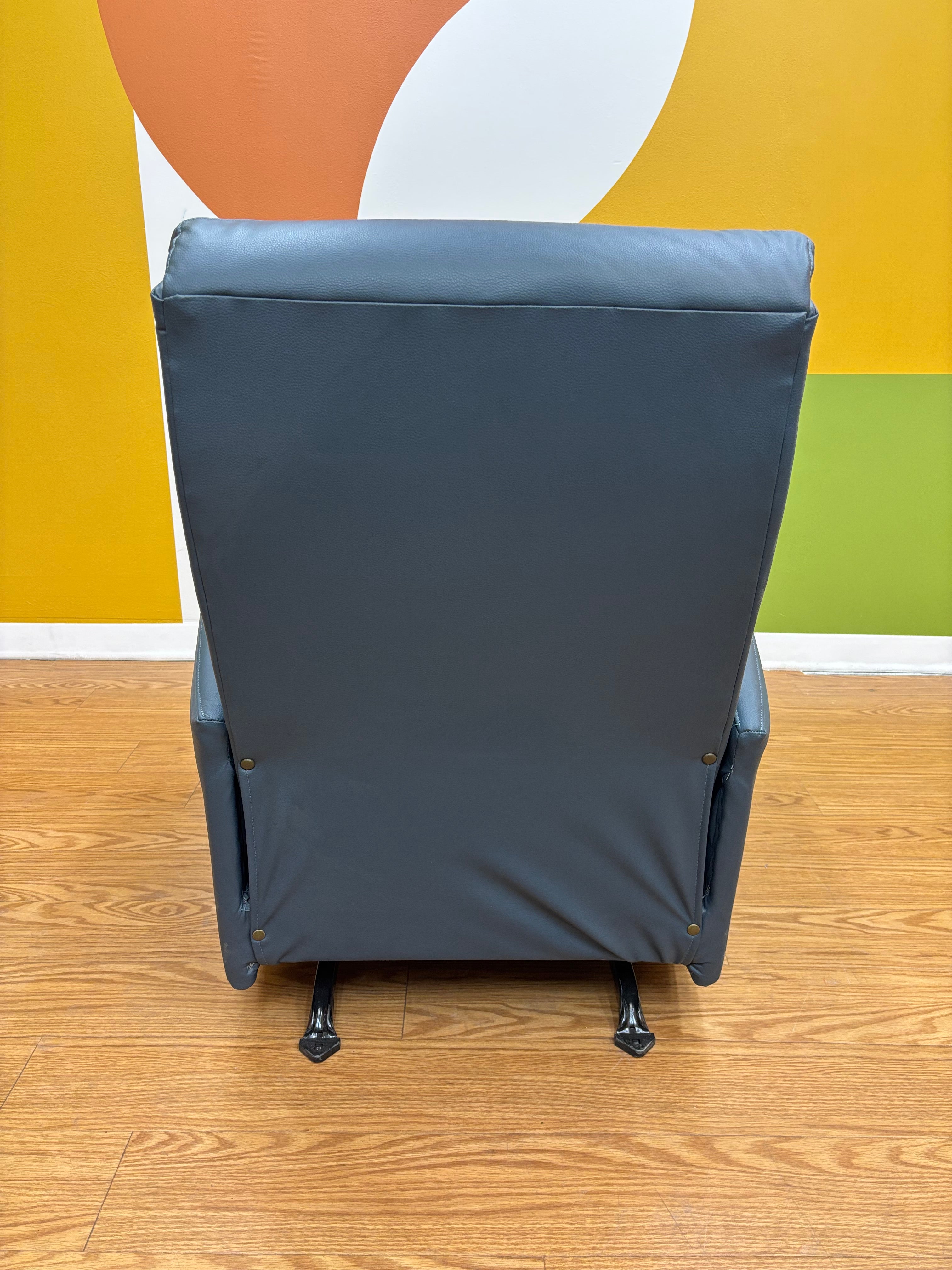 Blue Rocking Recliner