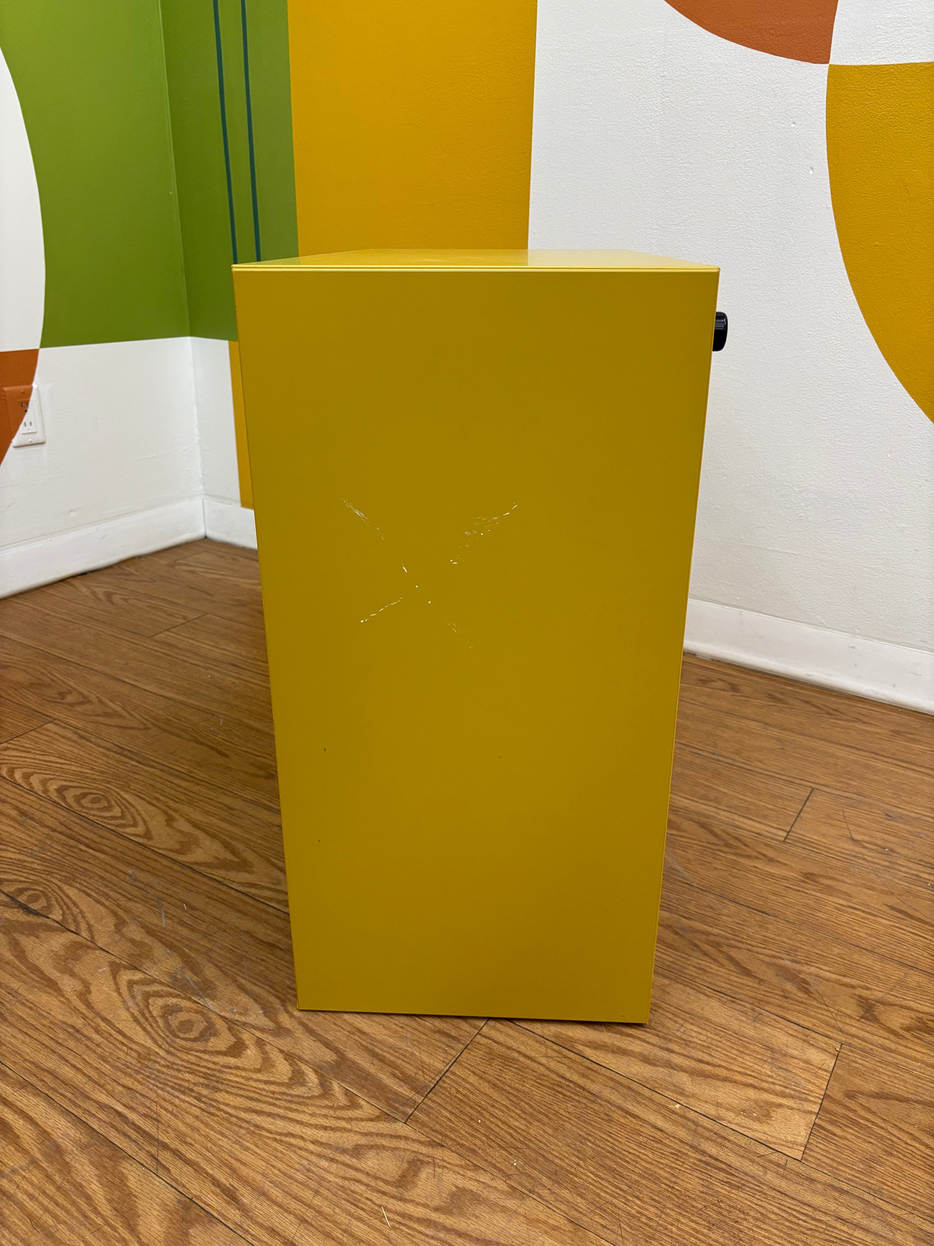 Yellow Eket IKEA Cube Shelf