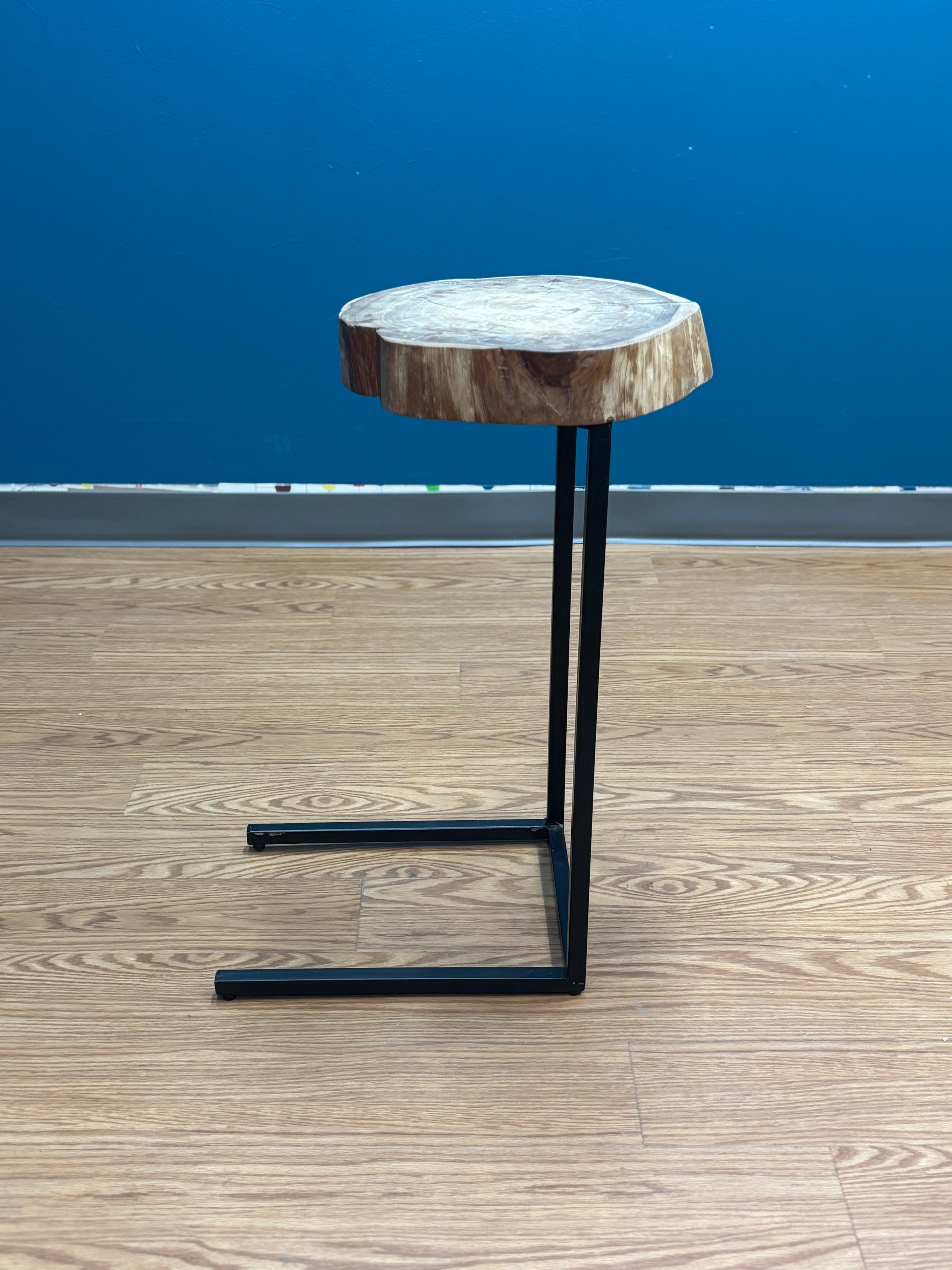 Wooden Live-Edge Sofa Table