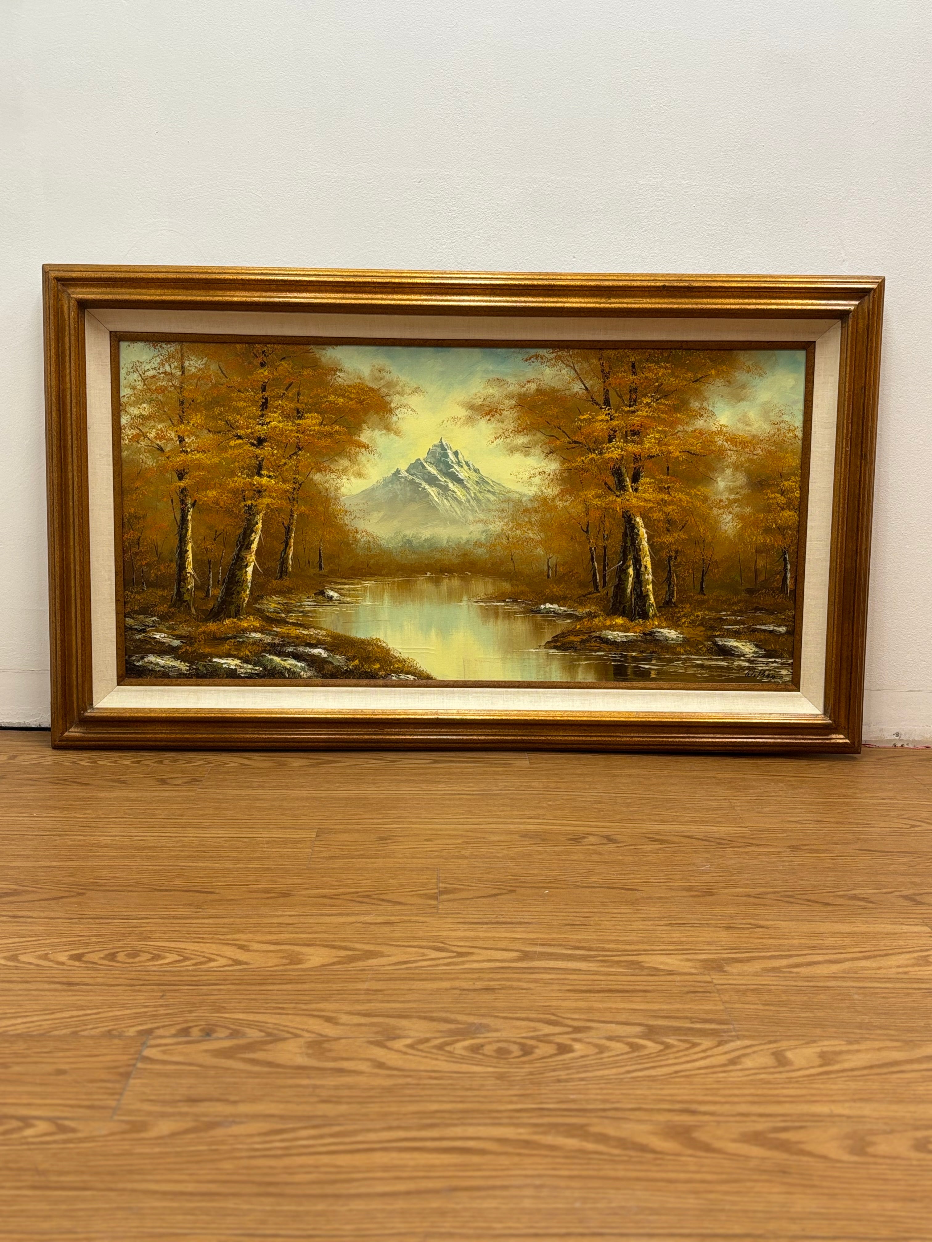 Gold Framed Fall Scene