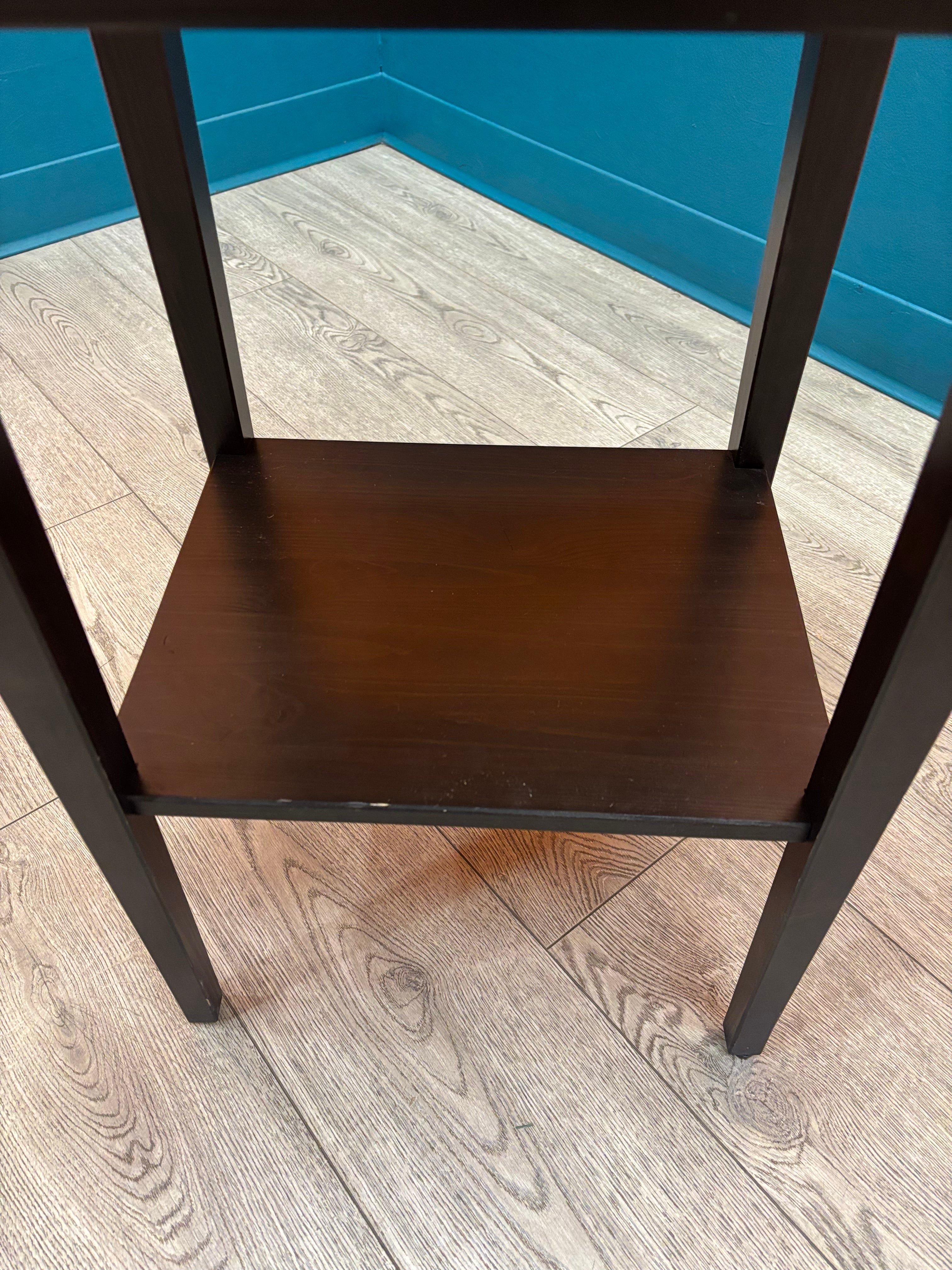 Square Black Side Table