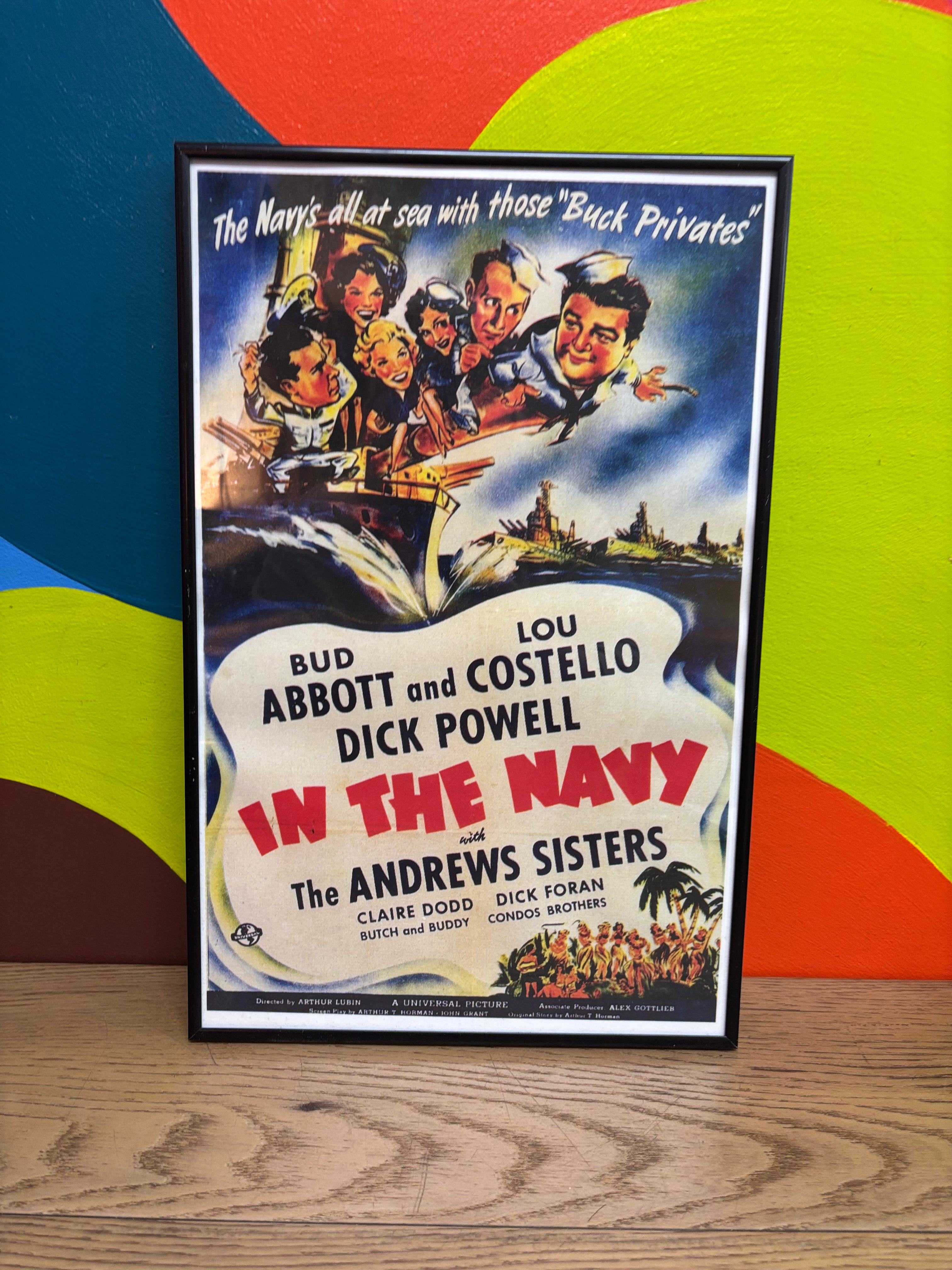 Framed Movie Poster of In the Navy (1941)