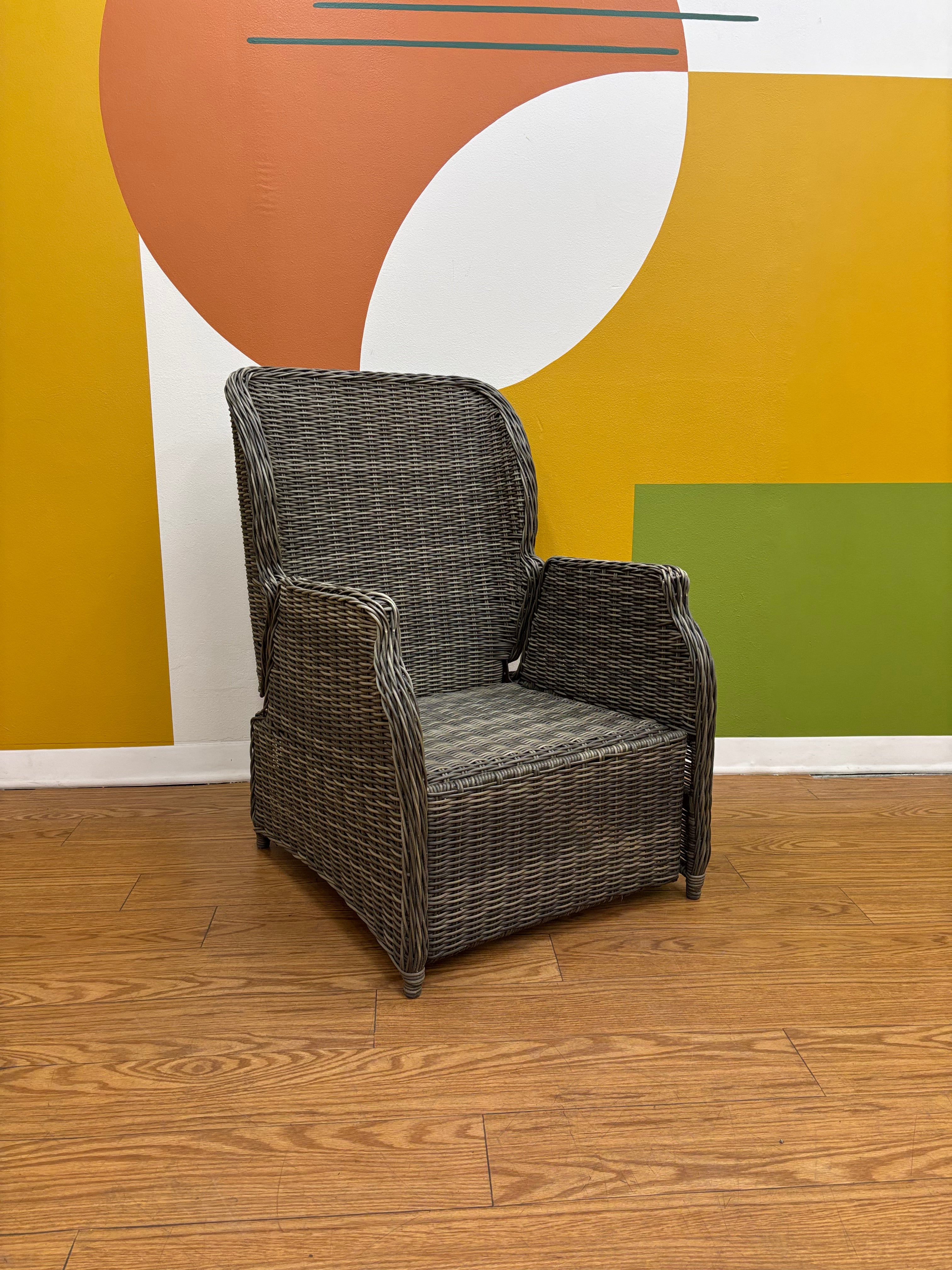 Hampton Bay All-Weather Wicker Reclining Lounge Chair (2 available)
