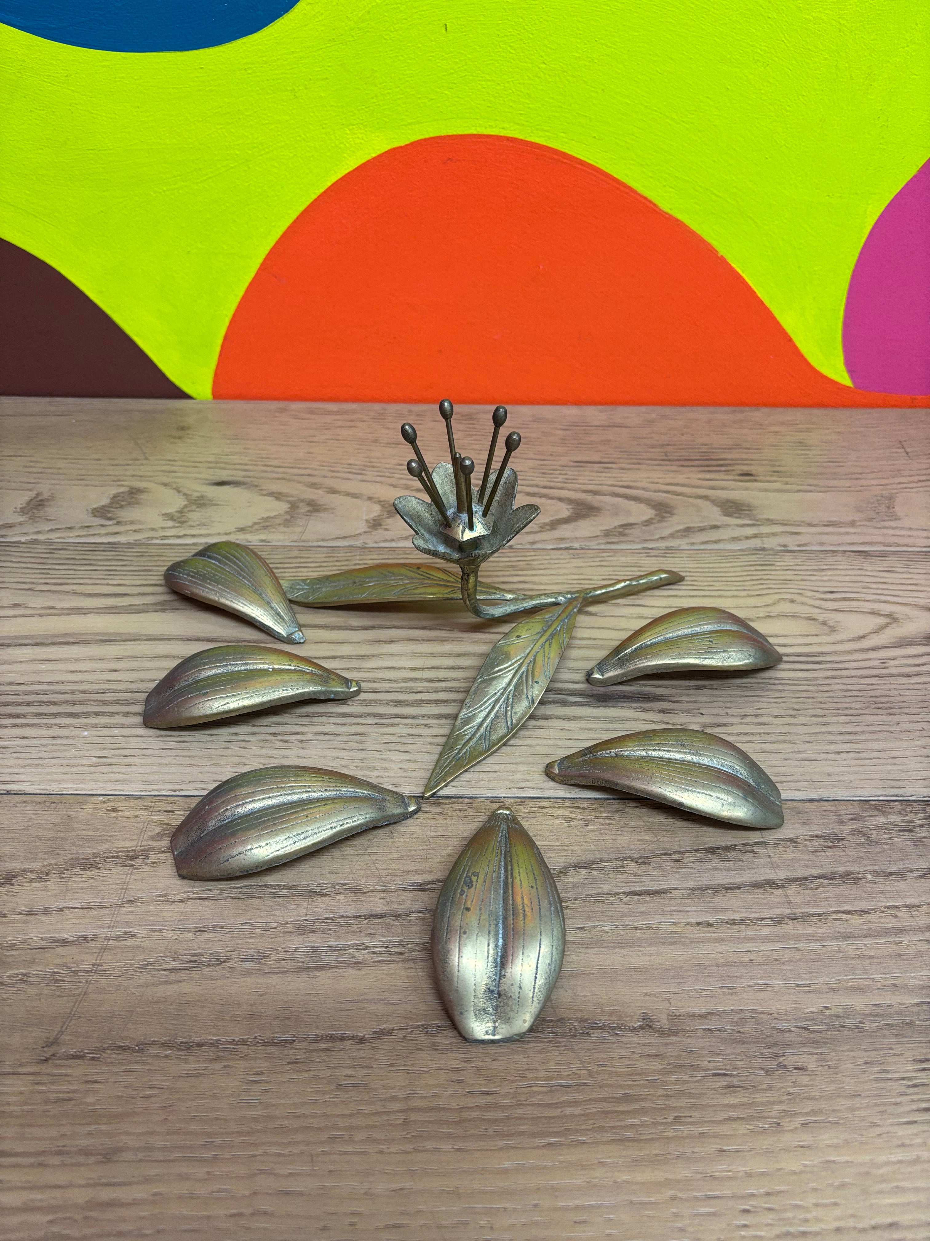 Brass Lotus Flower Ashtray