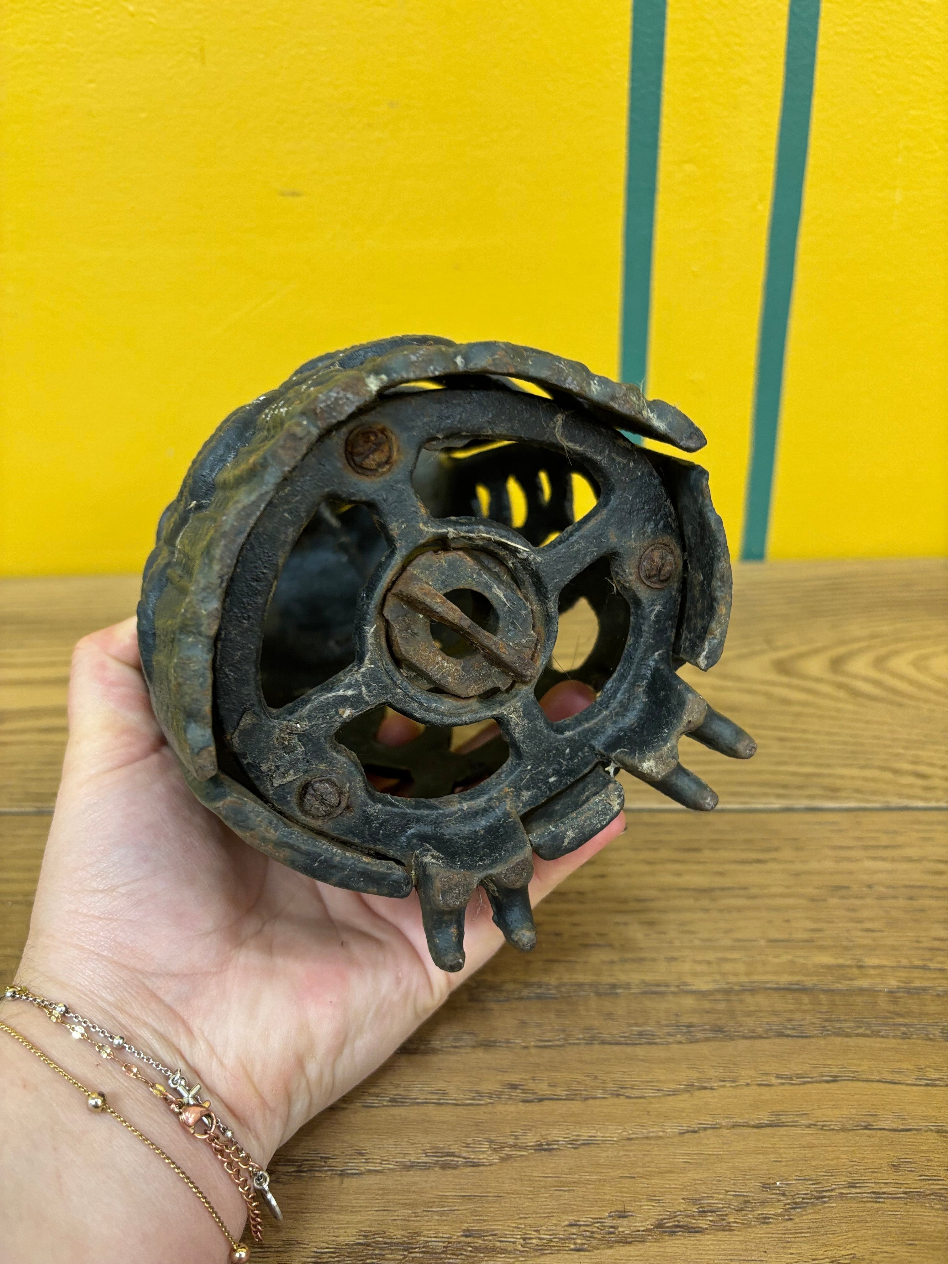 Cast Iron Owl Lantern Candle Holder