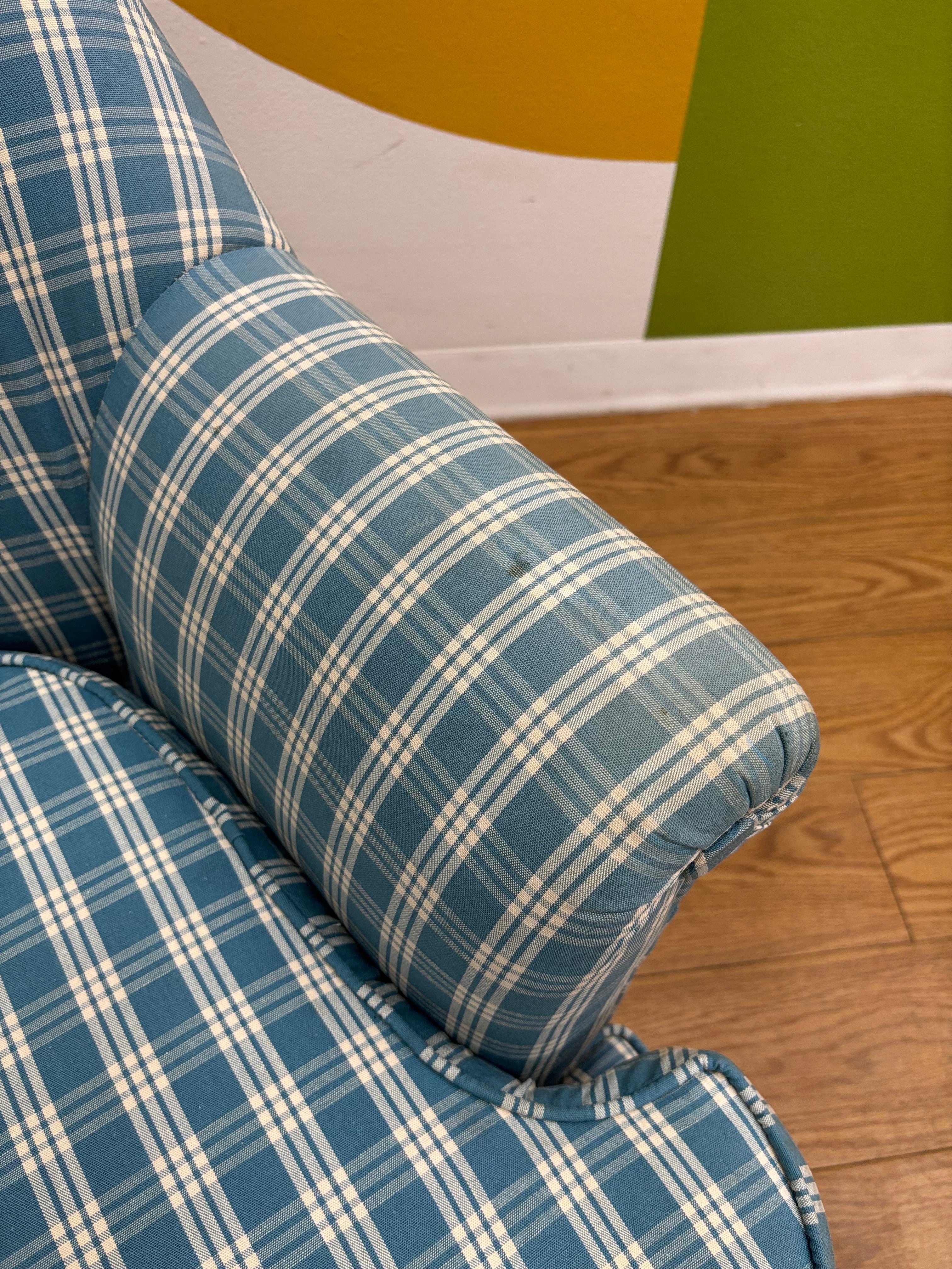 Blue Gingham Chair