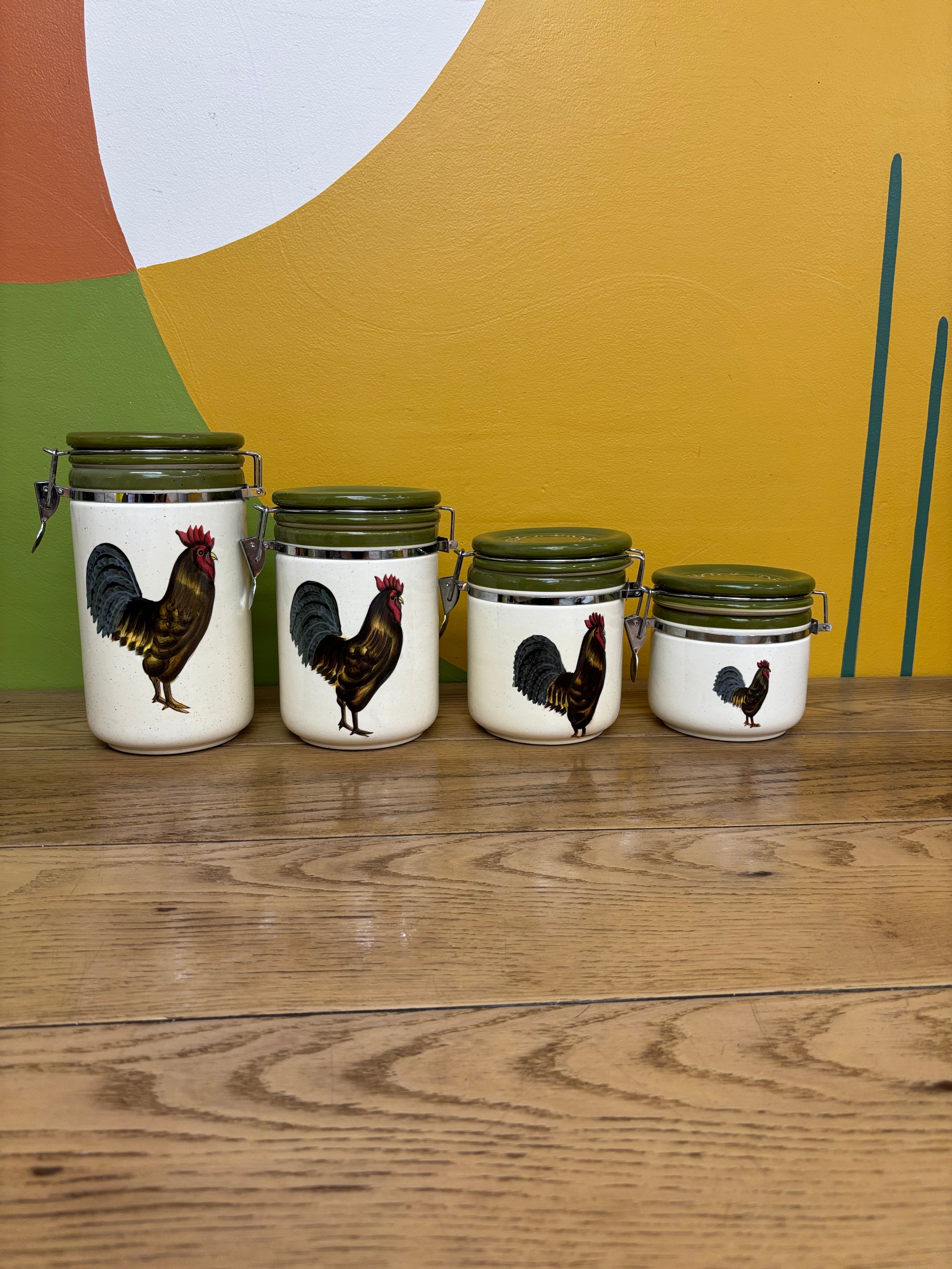 Rooster Canister Set