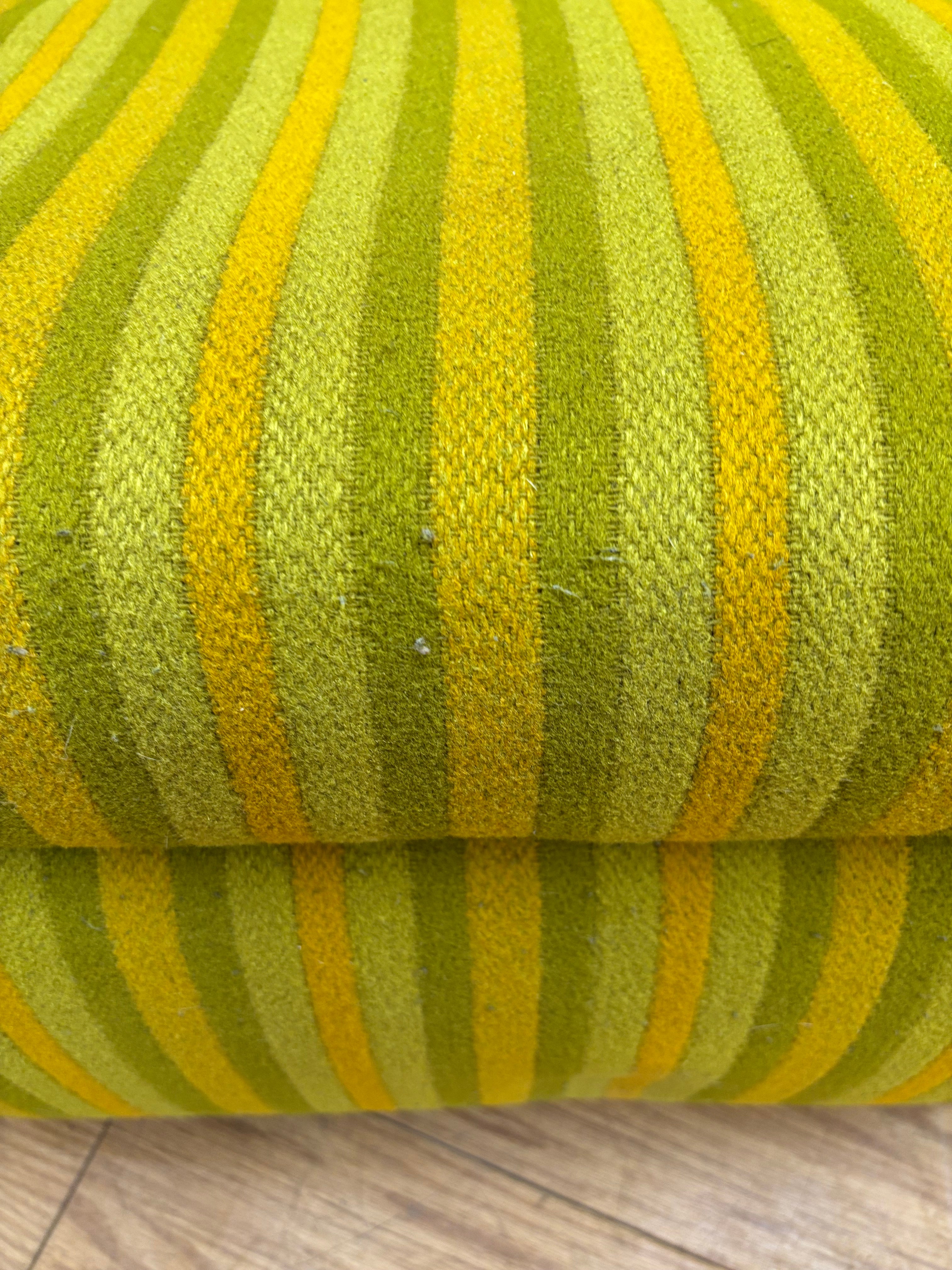 Striped Reclining Armchair
