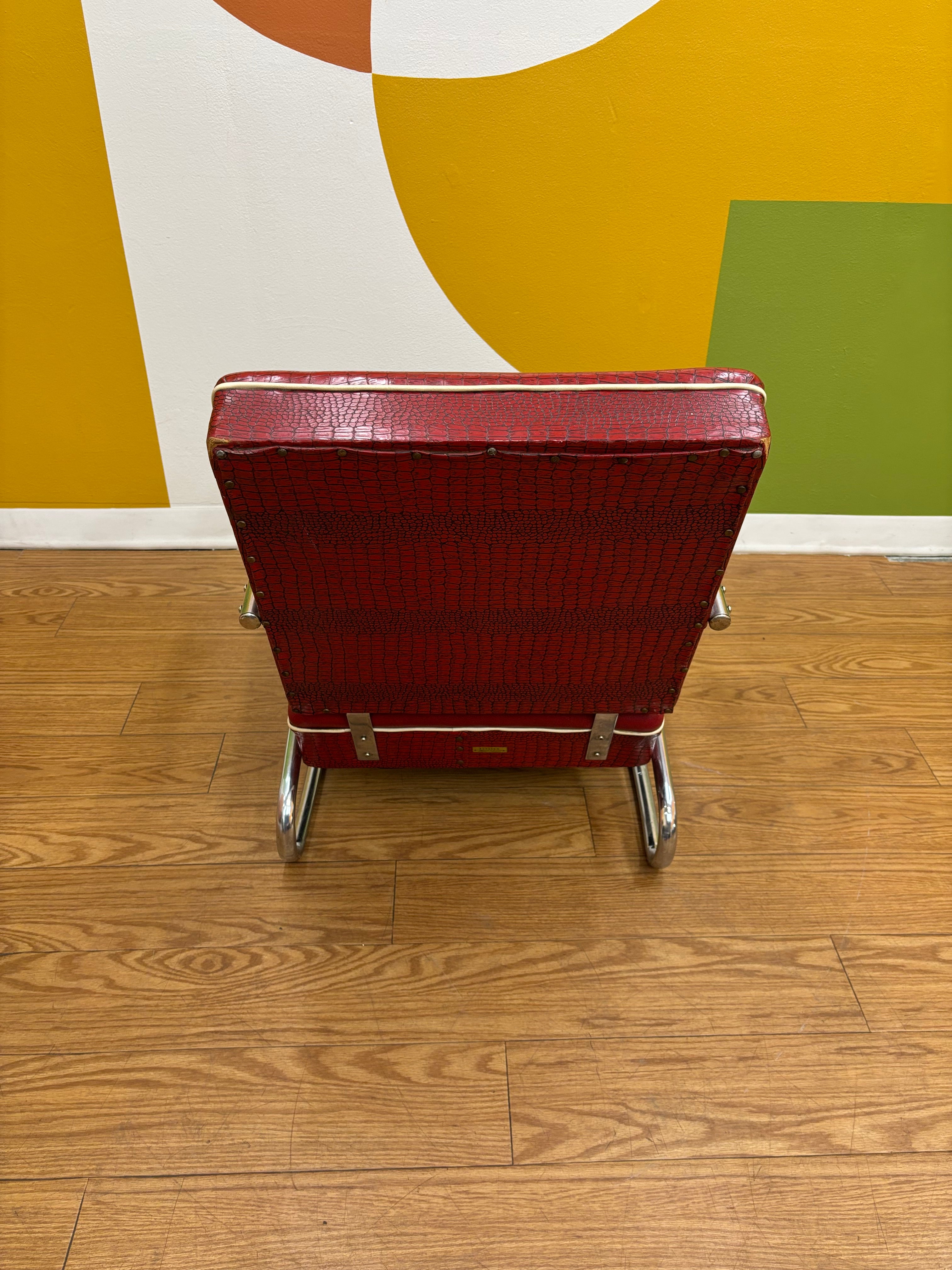Red Lounger Chair