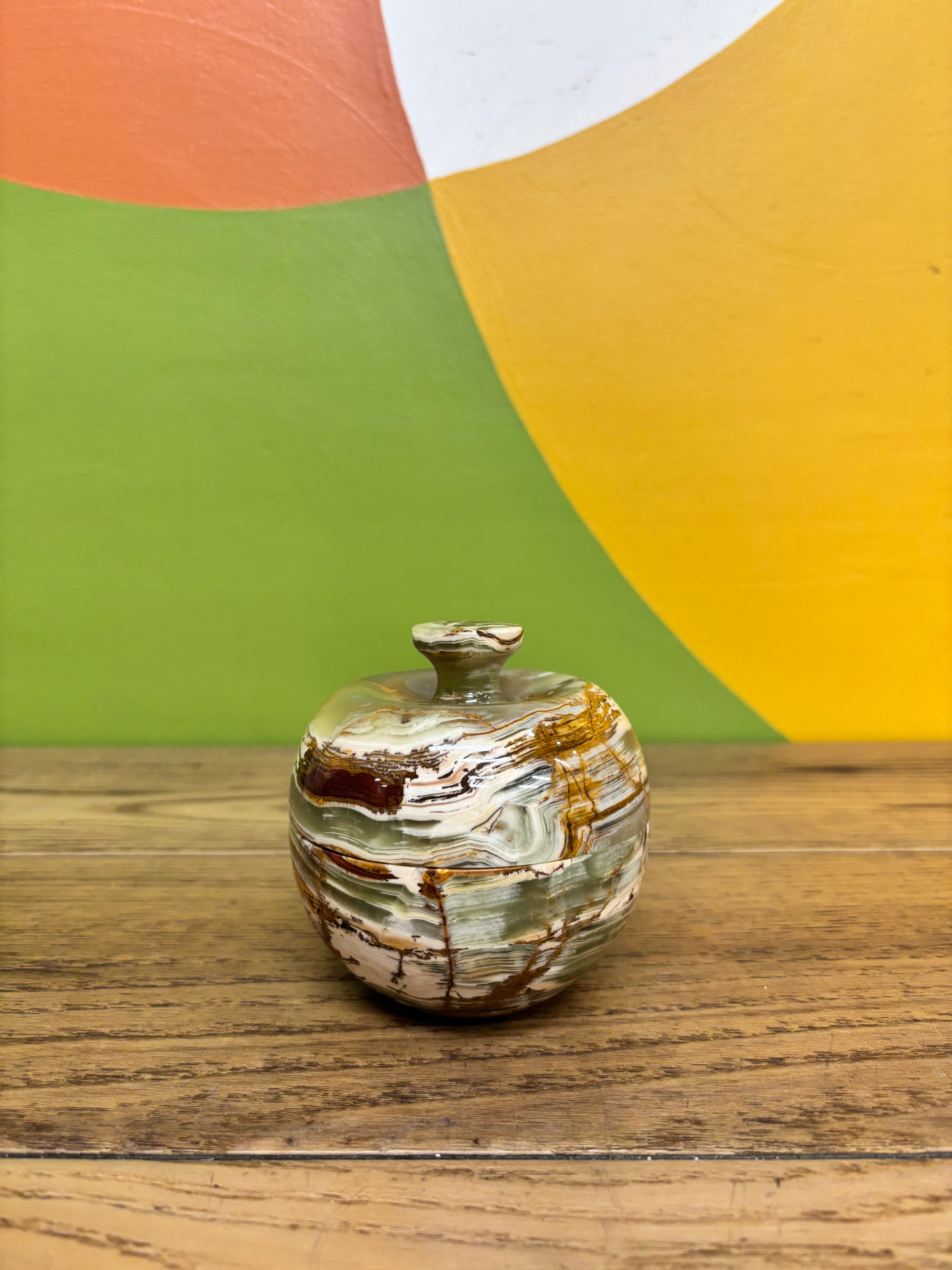 Onyx Lidded Jar