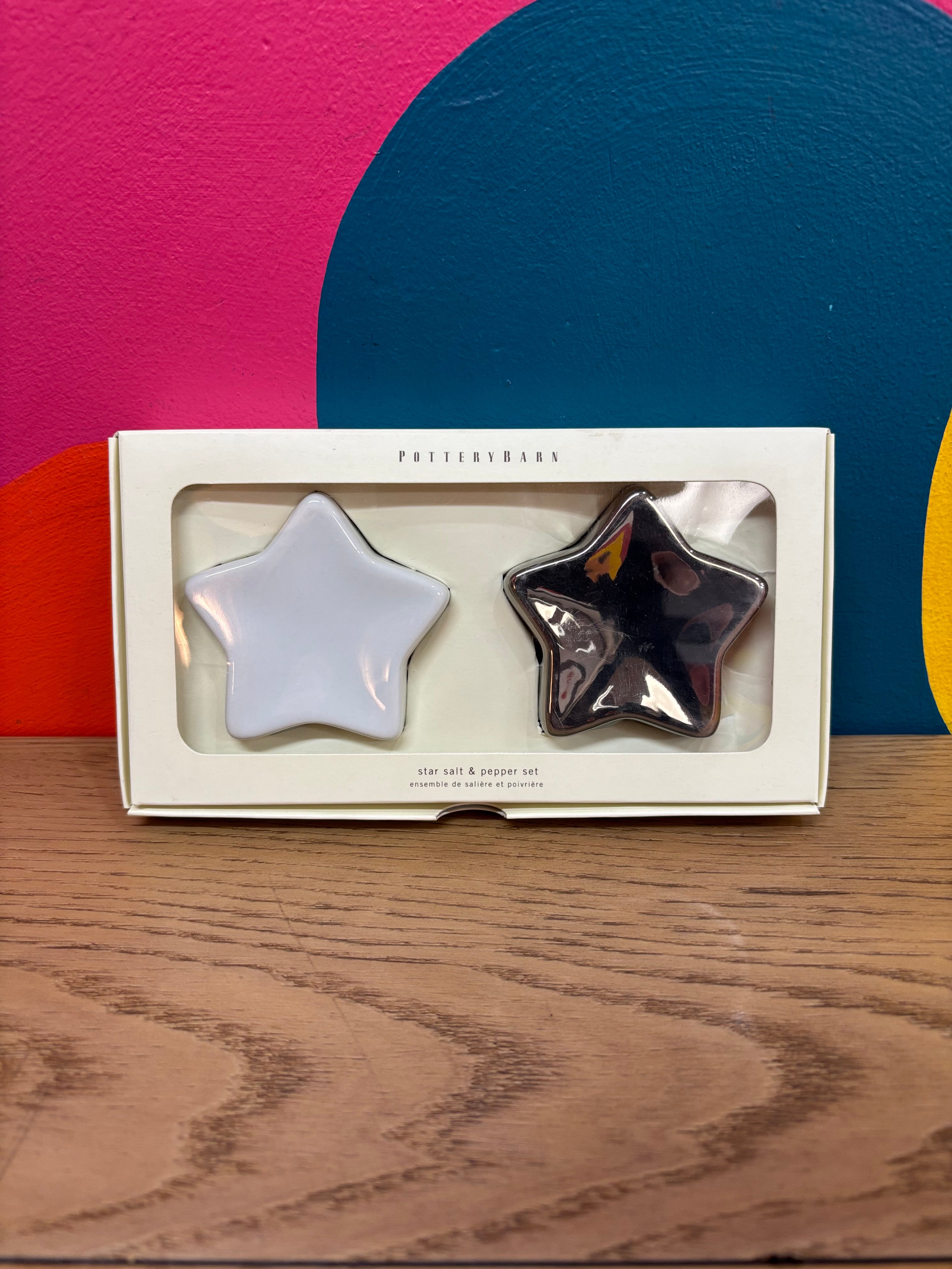 Pottery Barn Star Salt & Pepper Shakers