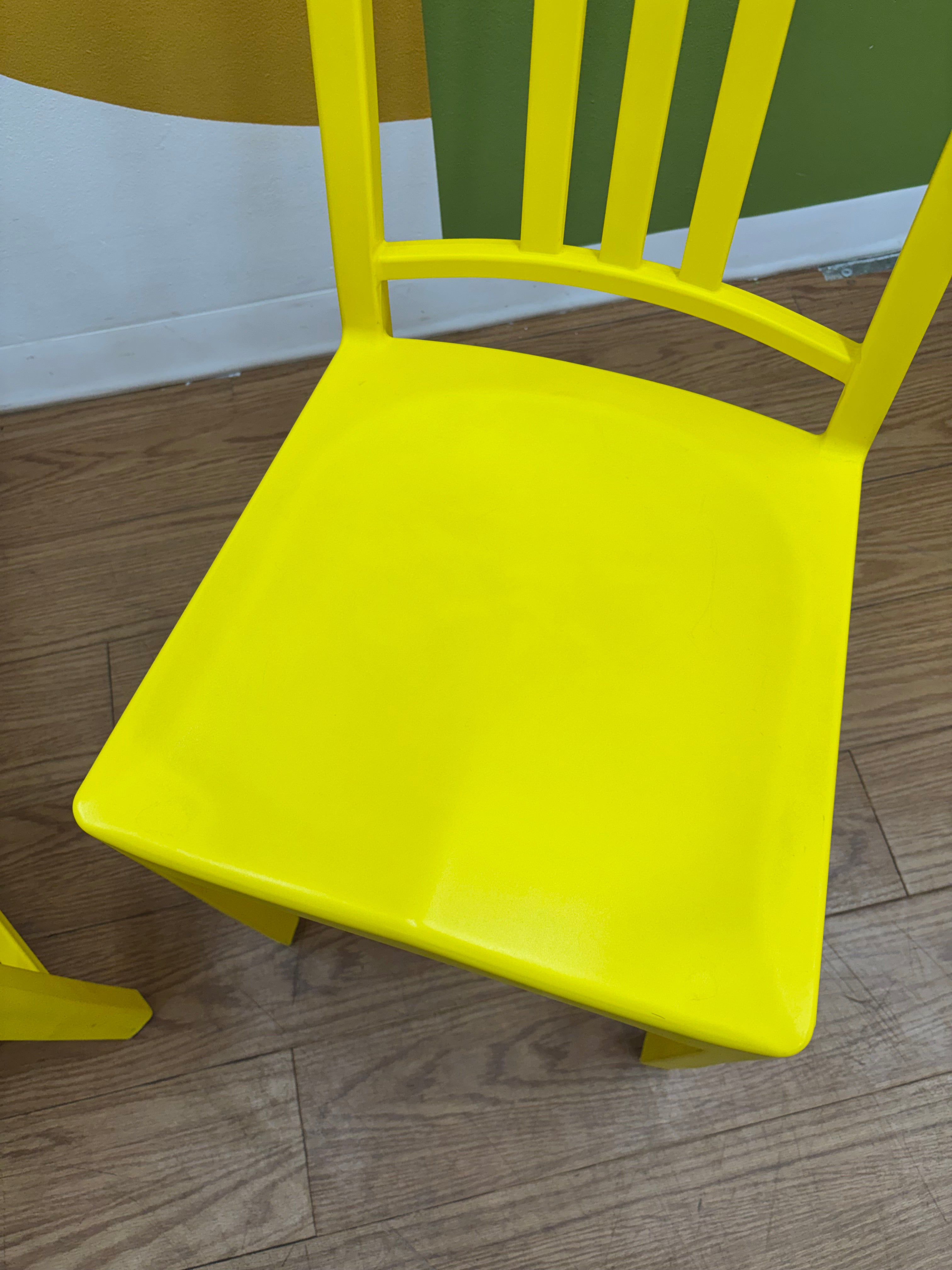 (2) Yellow Chairs