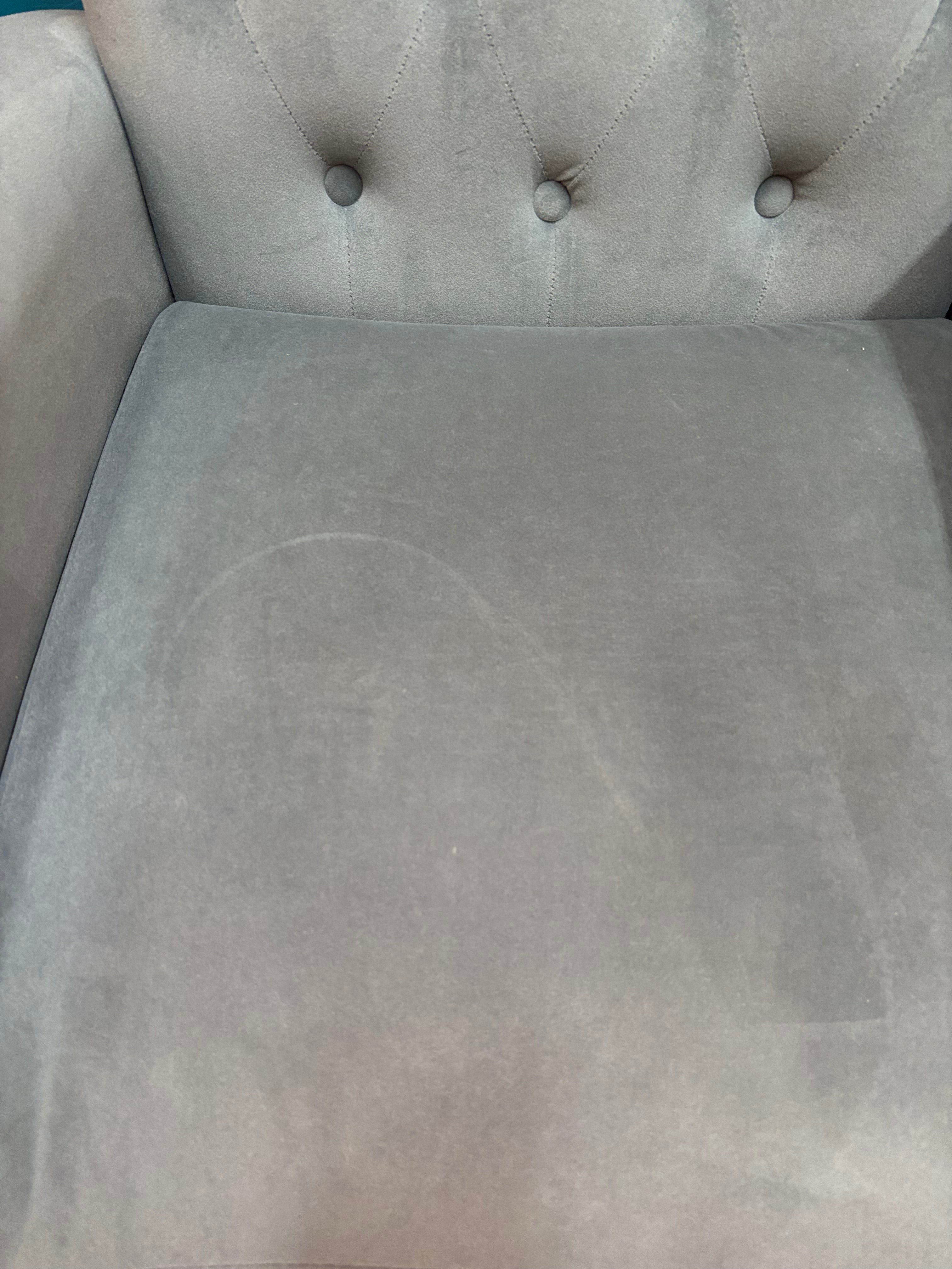 Grey Velvet Armchair (2 available)