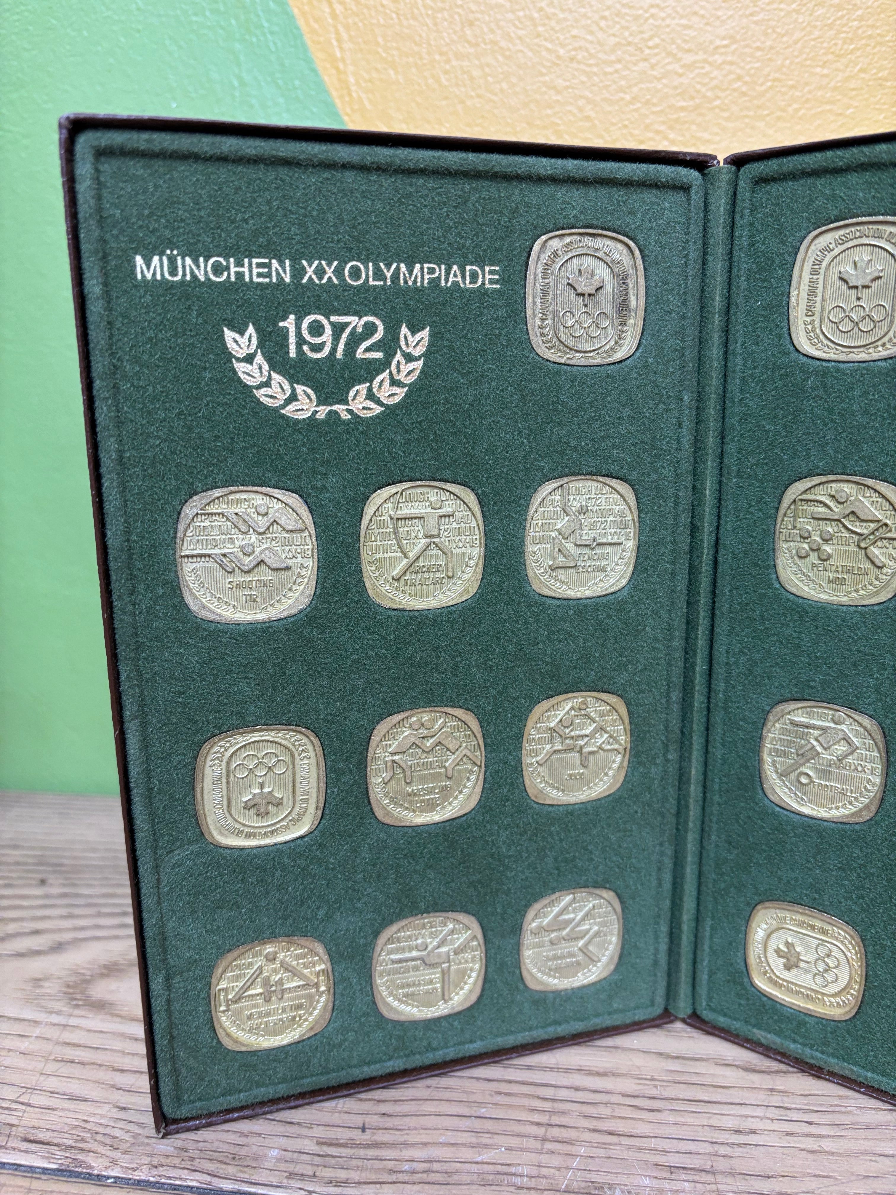 Munich Olympic Games Medallion and Token Set