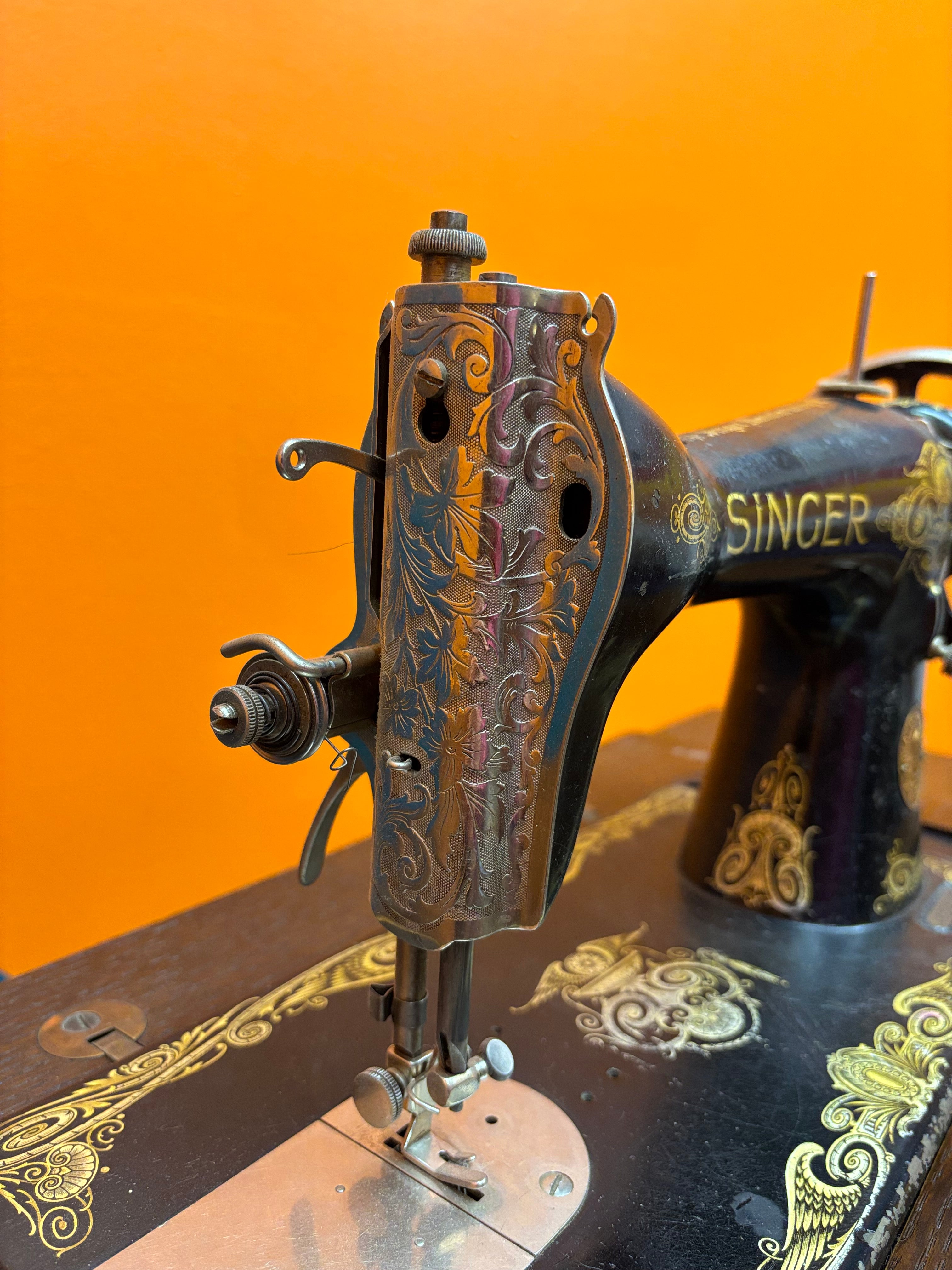 Singer Sewing Machine & Cabinet