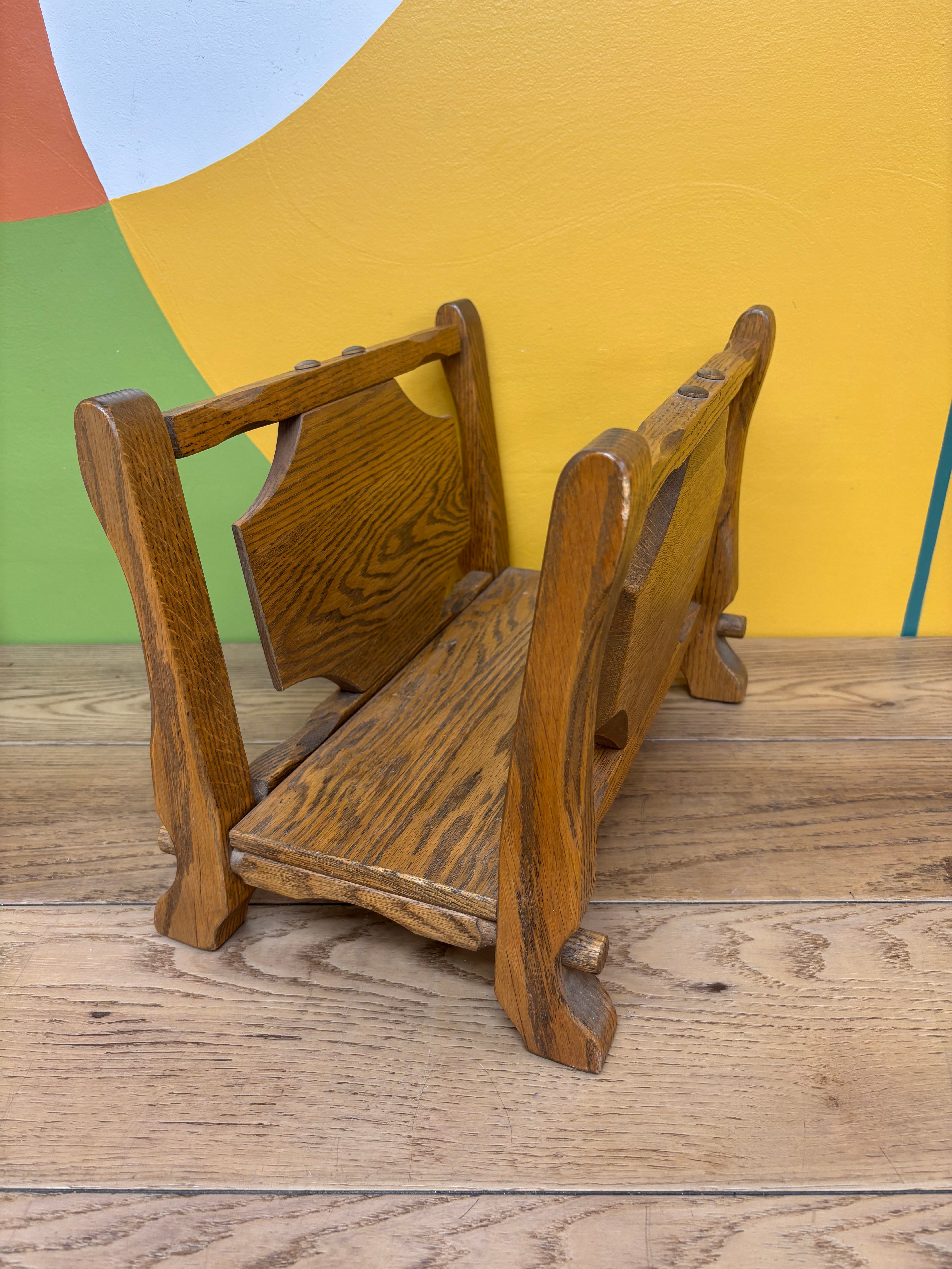 Wood Magazine Rack