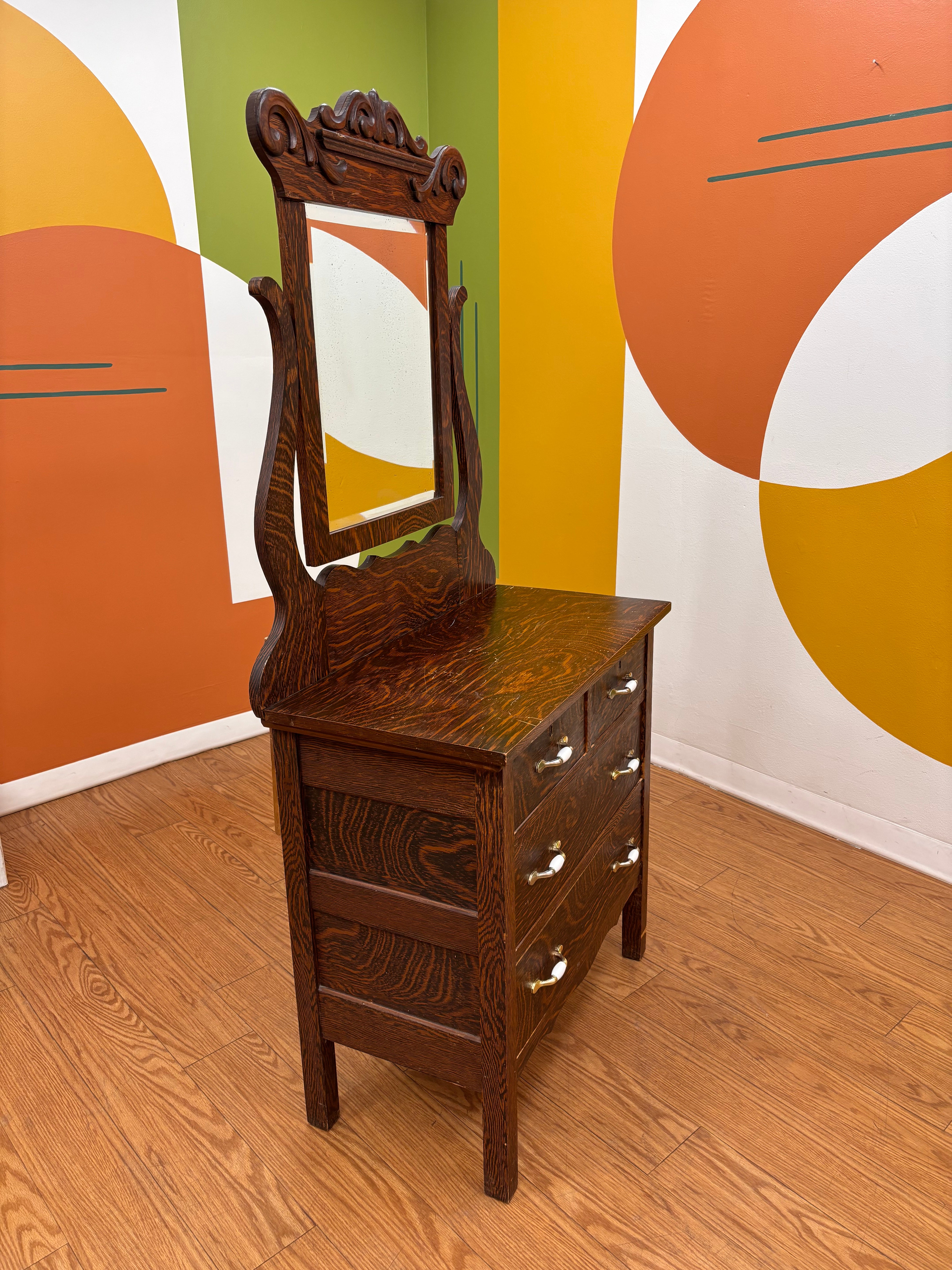 Wood Vanity Dresser