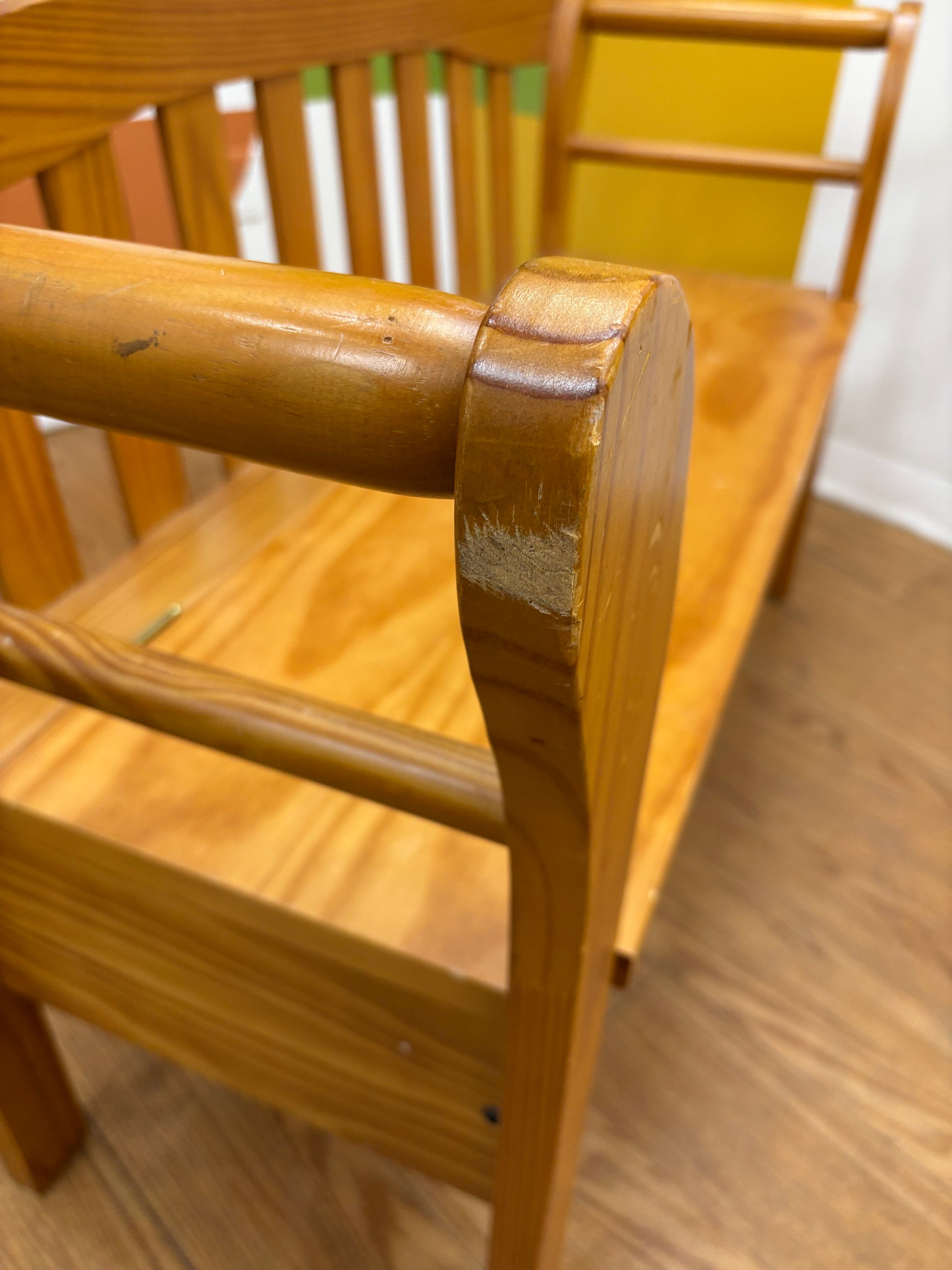 Wood Storage Bench