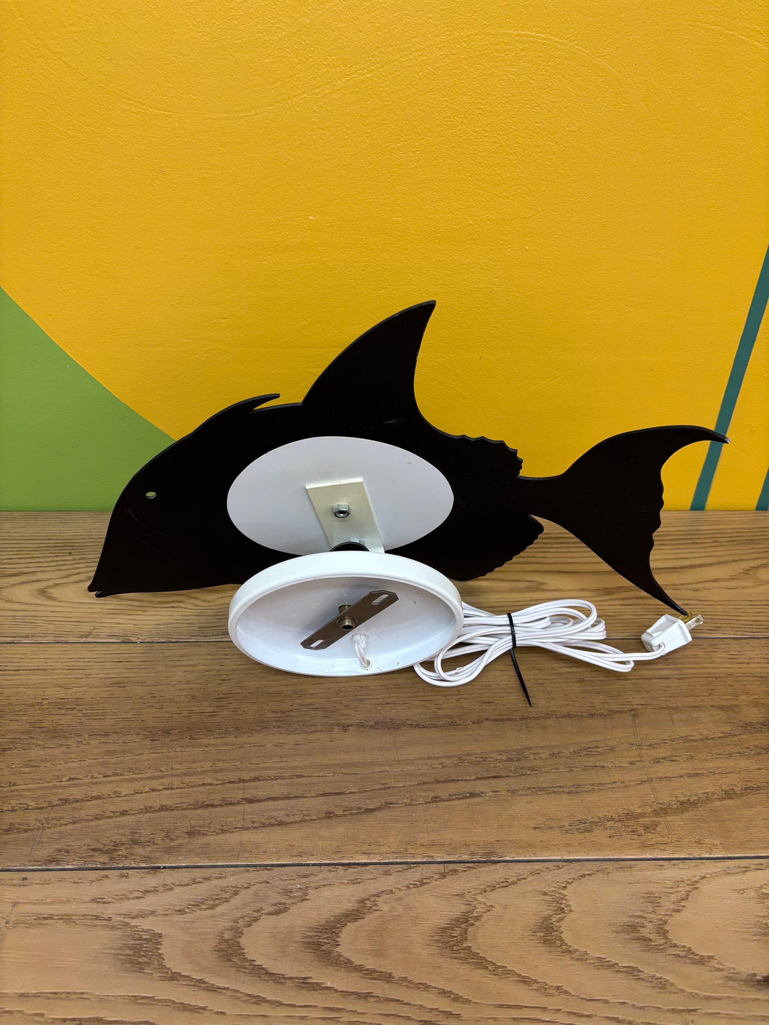 Metal Wall Fish Lamp