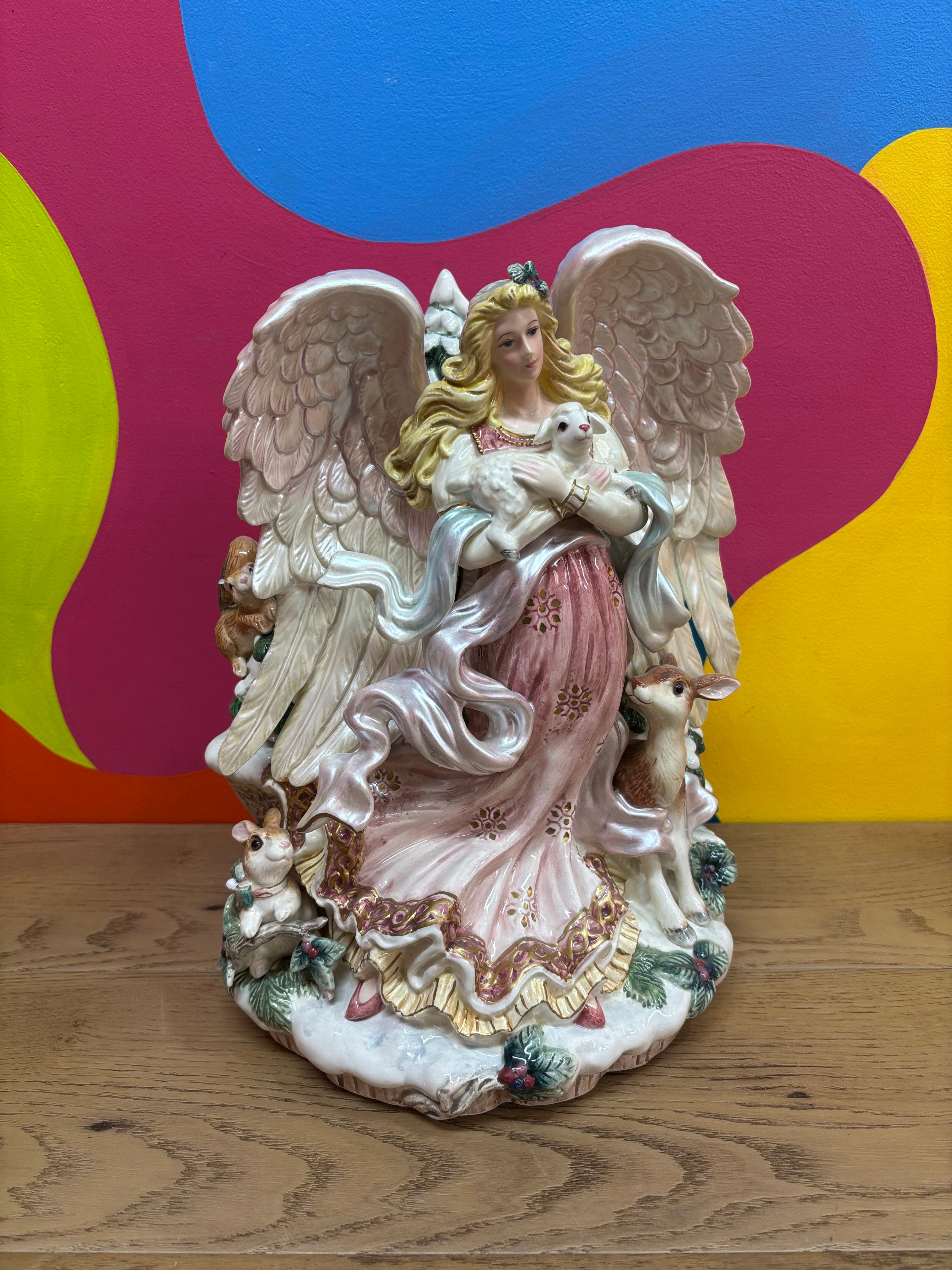 Large Christmas Angel Vase - Fitz & Floyd