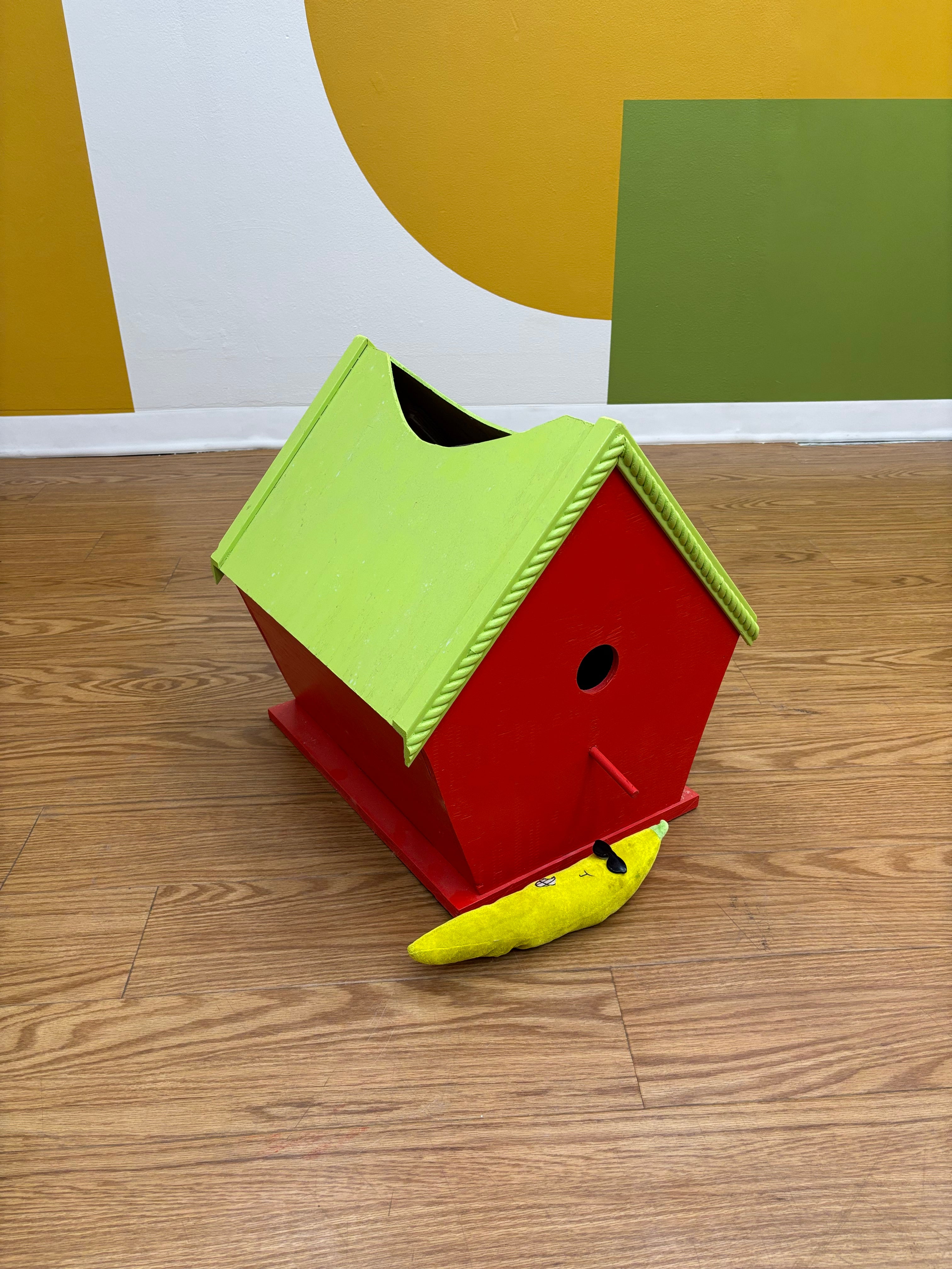 Large Red Bird House