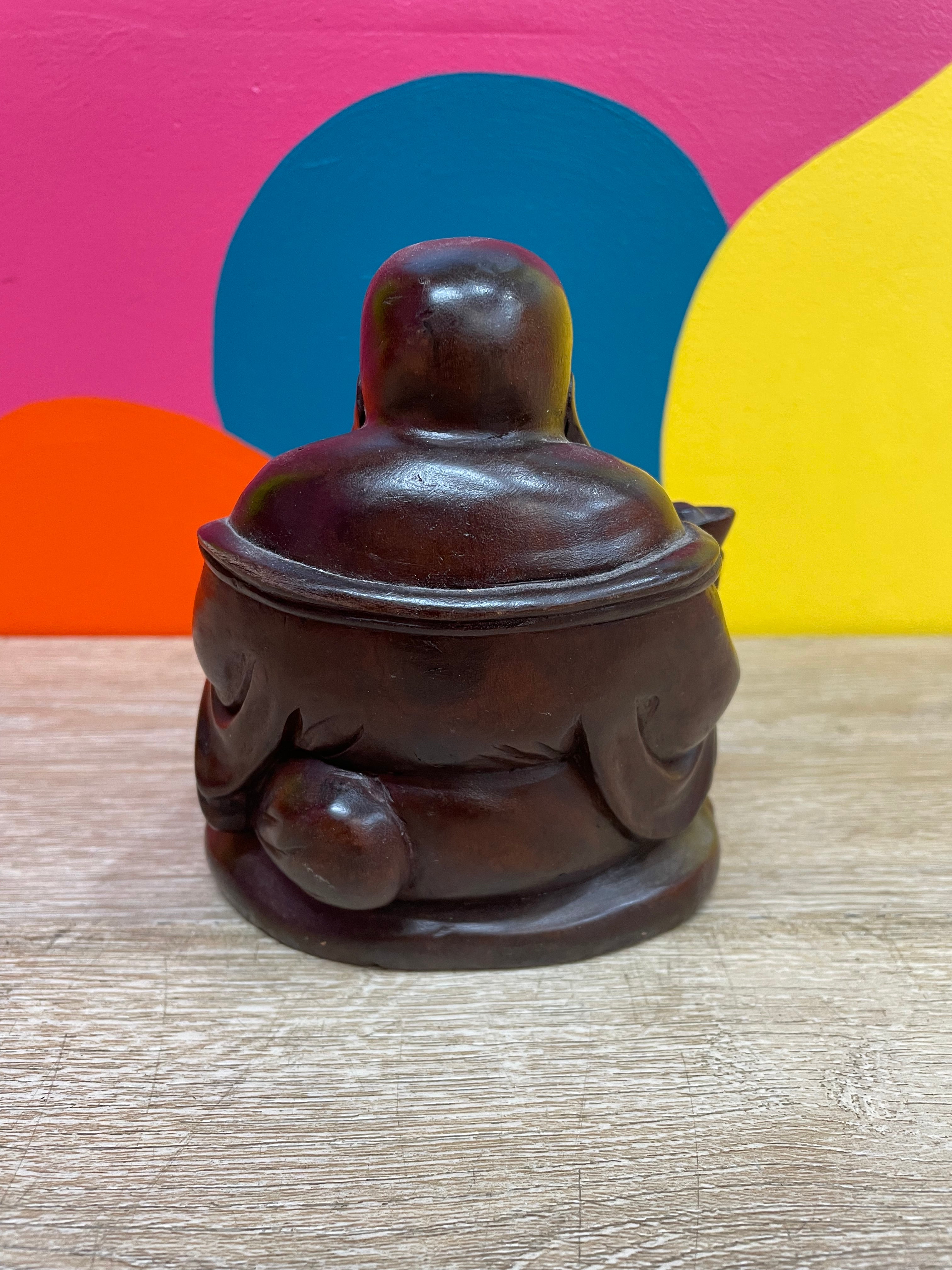 Wood Buddha Figurine