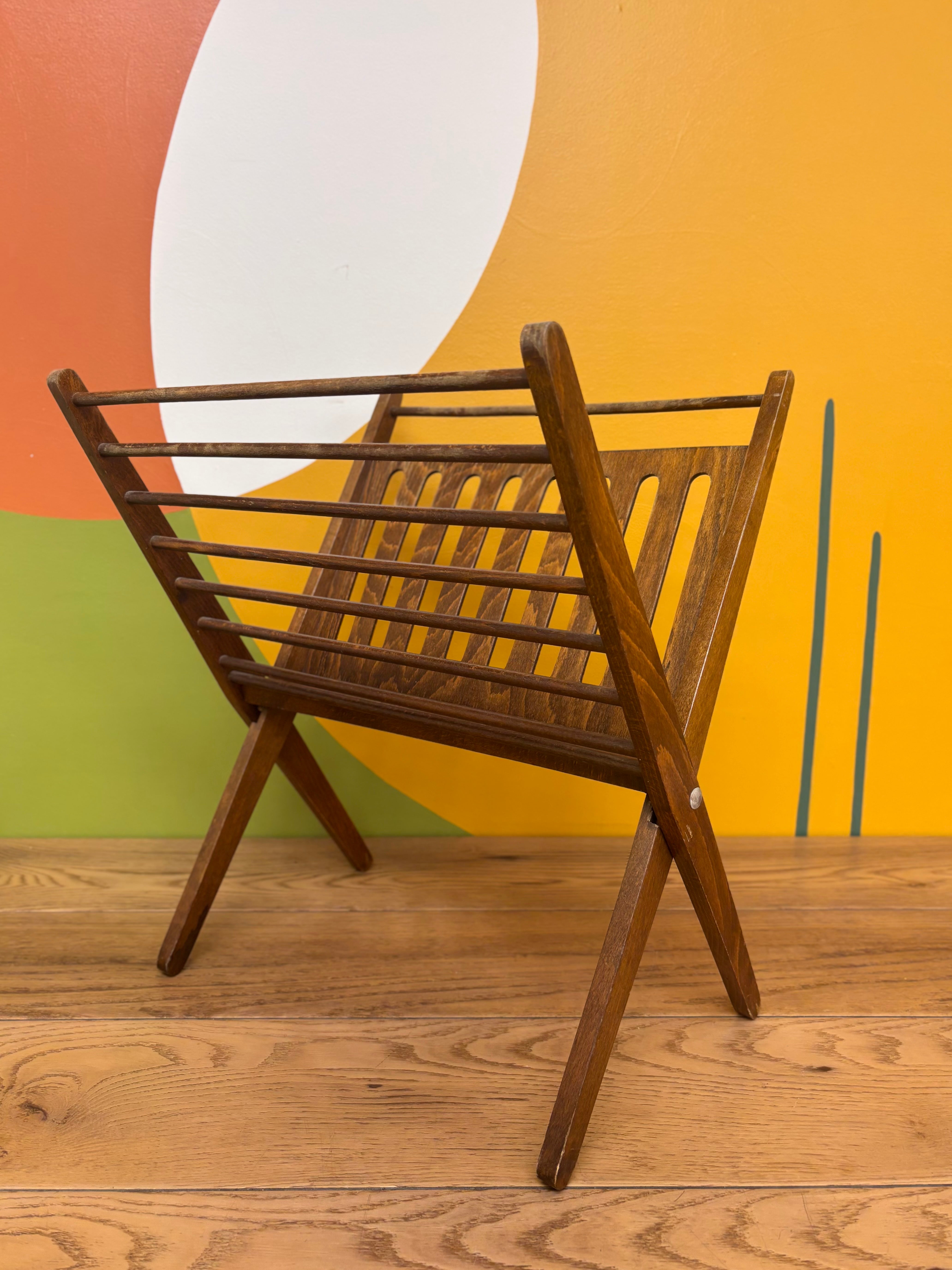 Wooden Magazine Holder