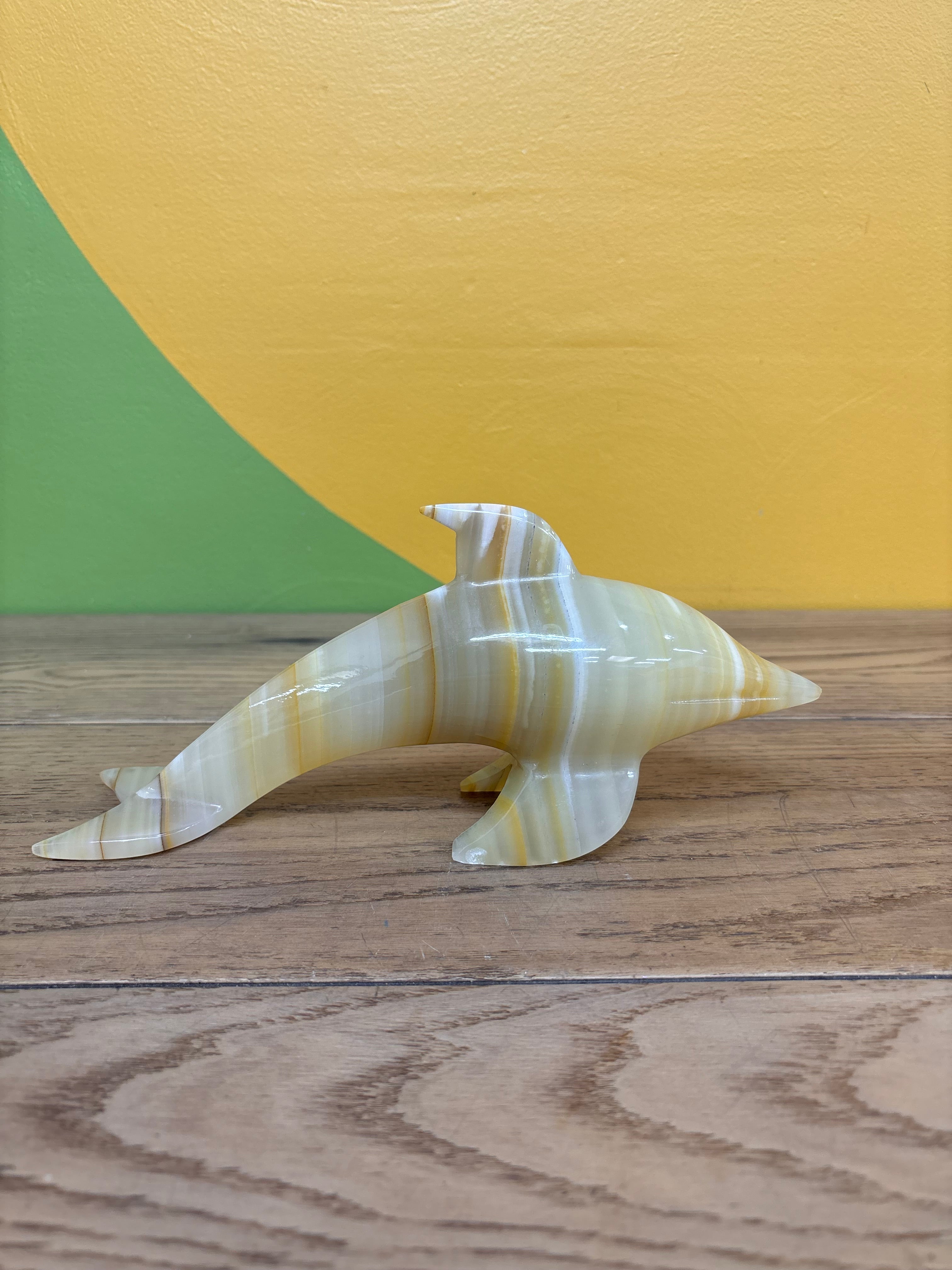 Stone Dolphin Statue