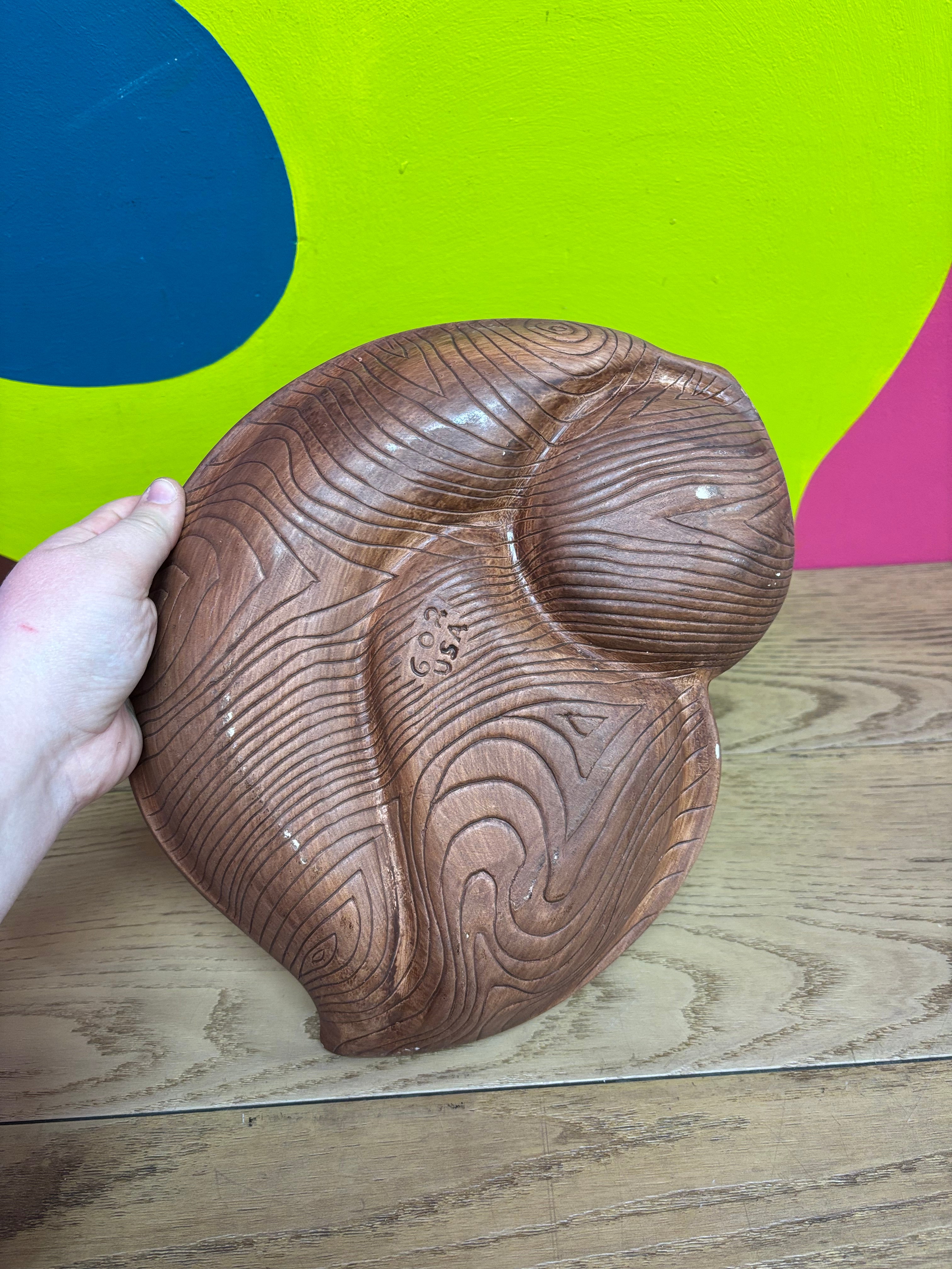 Pottery Chip & Dip Dish