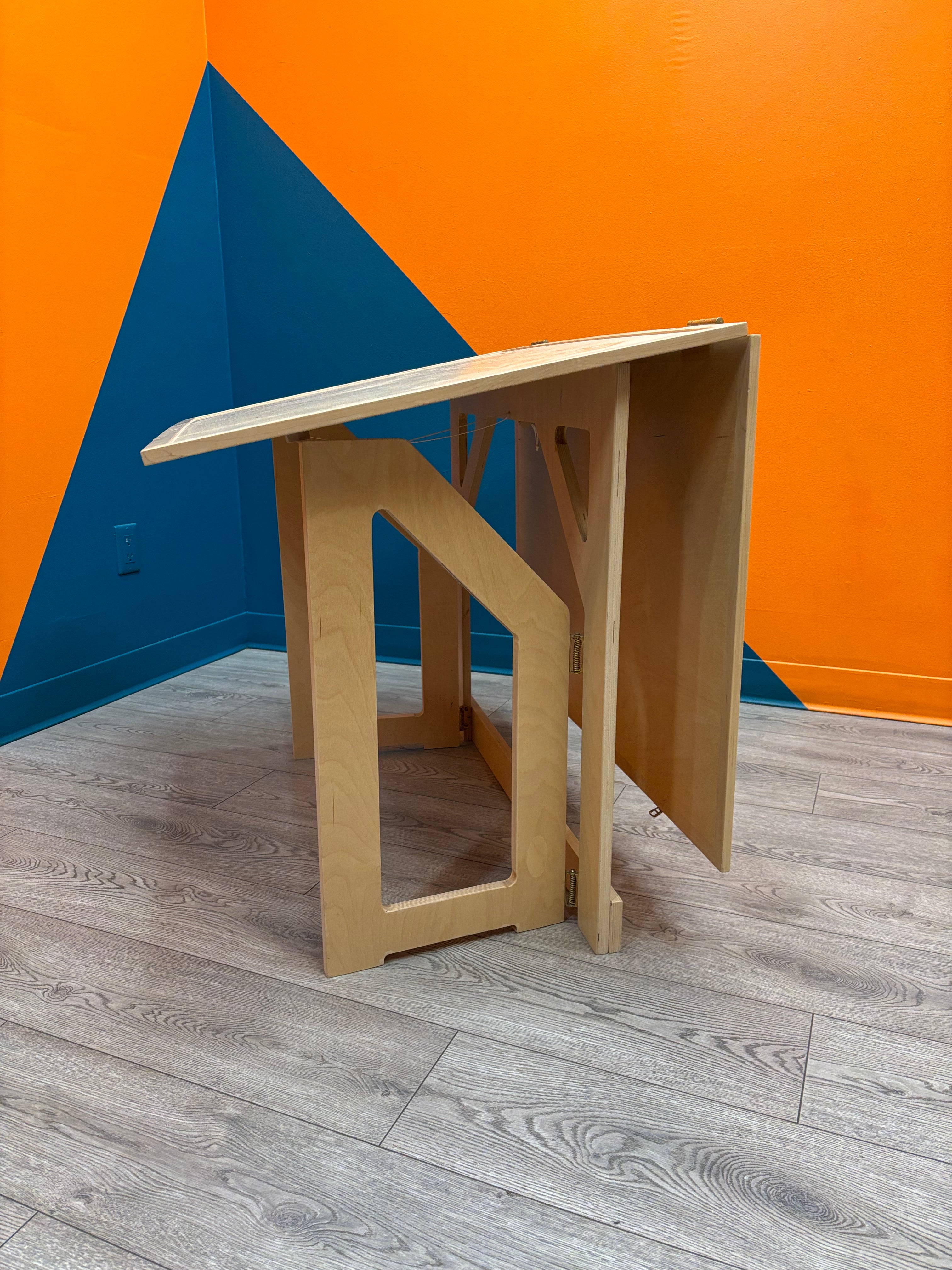 Wood Fold Up Game Table